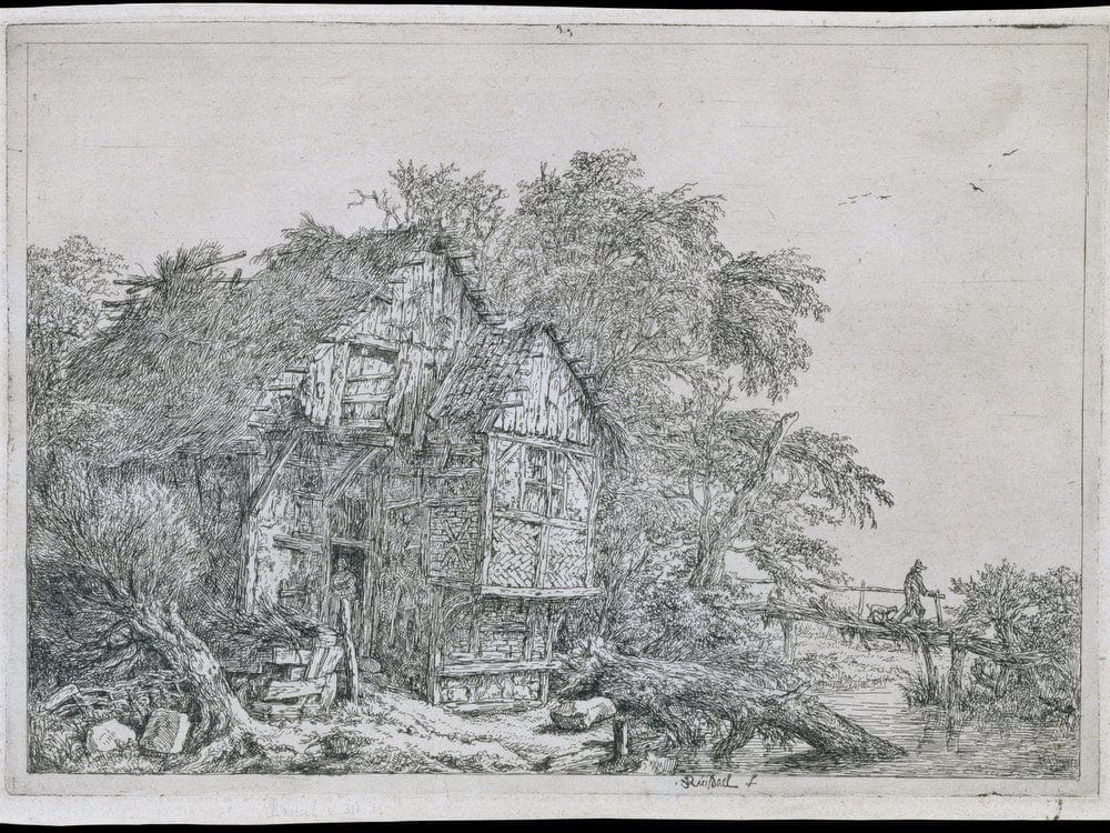 The Little Bridge (Le Petit Pont) By Jacob Van Rusdael - Image 5