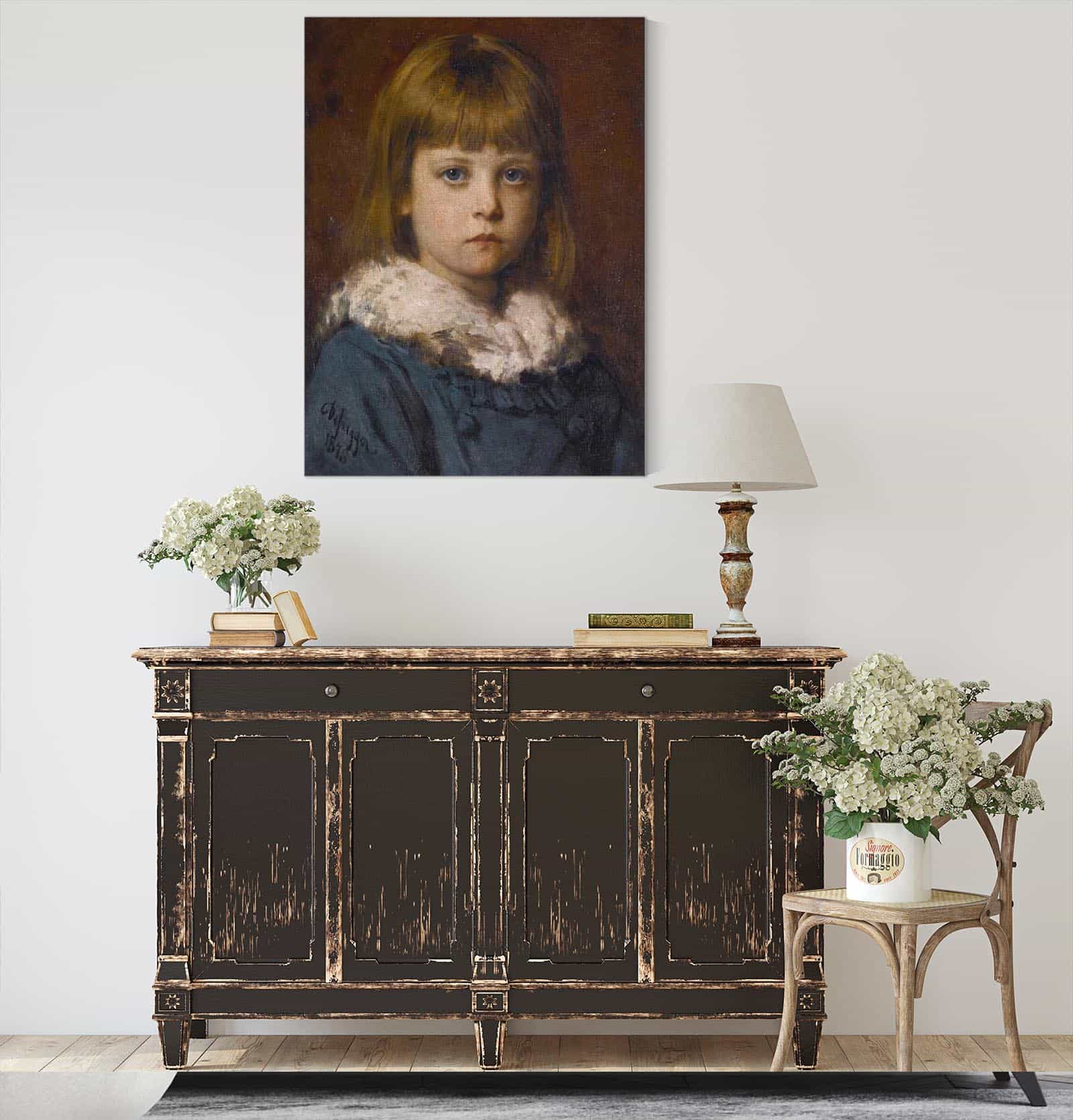 The Little Girl by Franz Von Defregger - Image 4
