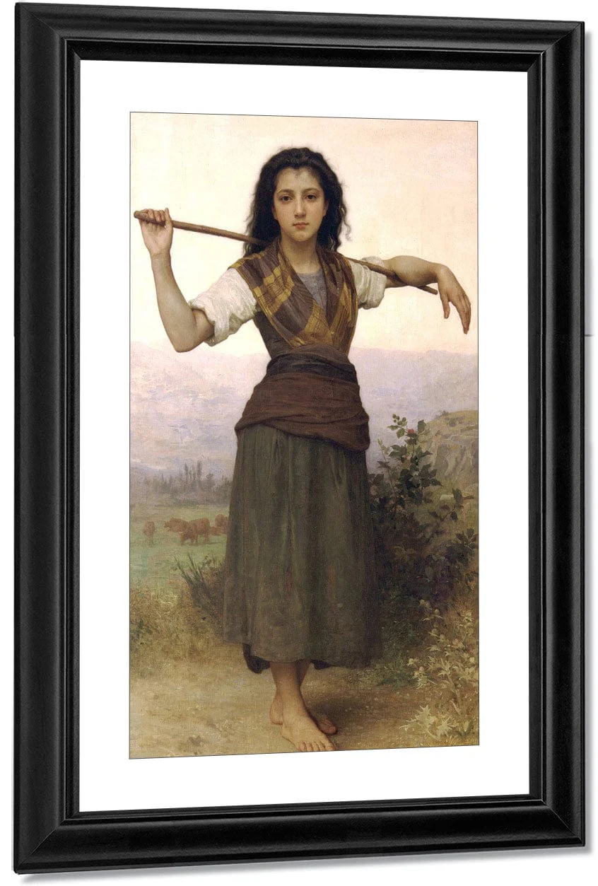 The Little Shepherdess 1889 1 By William Adolphe Bouguereau - Image 3