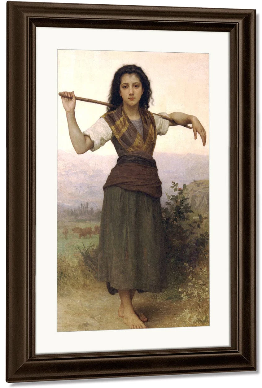 The Little Shepherdess 1889 1 By William Adolphe Bouguereau - Image 4
