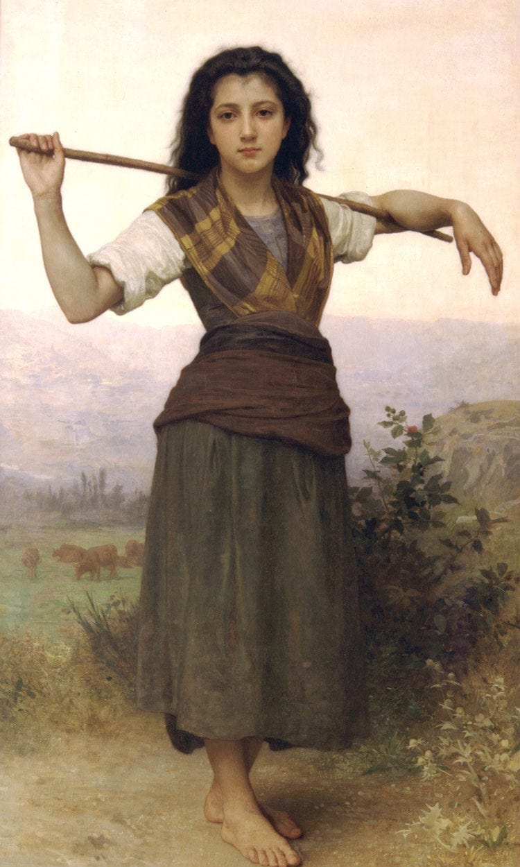 The Little Shepherdess 1889 1 By William Adolphe Bouguereau - Image 6