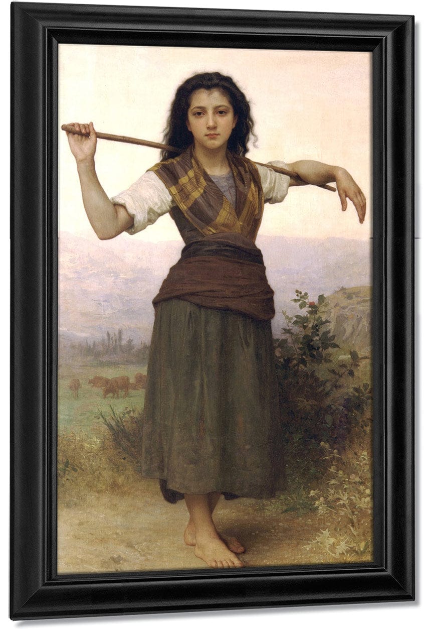 The Little Shepherdess 1889 1 By William Adolphe Bouguereau - Image 7