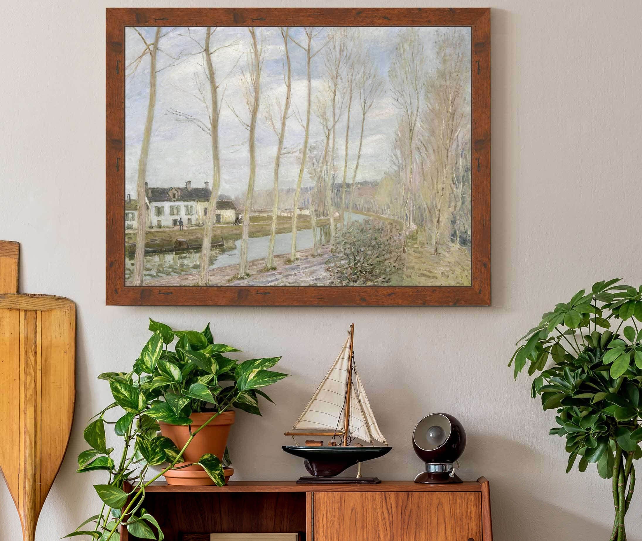 The Loings Canal by Alfred Sisley - Image 3