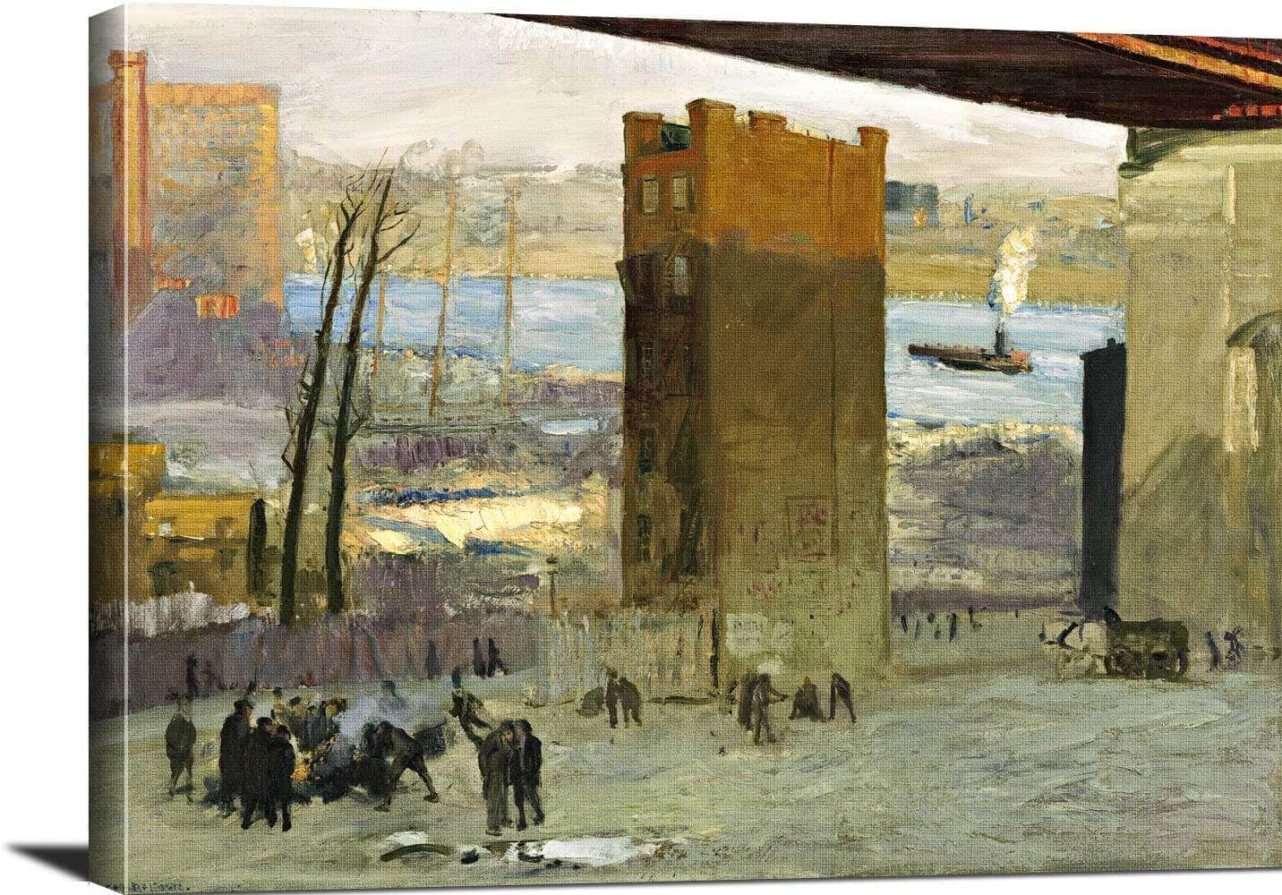 The Lone Tenement Painting George Wesley Bellows Canvas Art - Image 3
