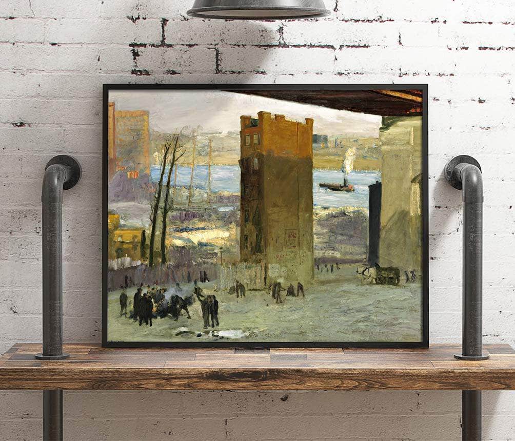 The Lone Tenement Painting George Wesley Bellows Canvas Art - Image 4