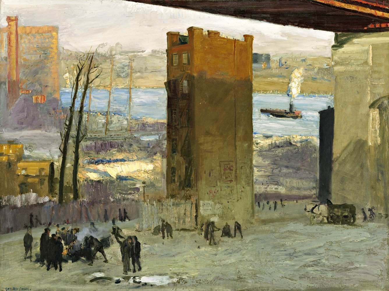 The Lone Tenement Painting George Wesley Bellows Canvas Art - Image 5