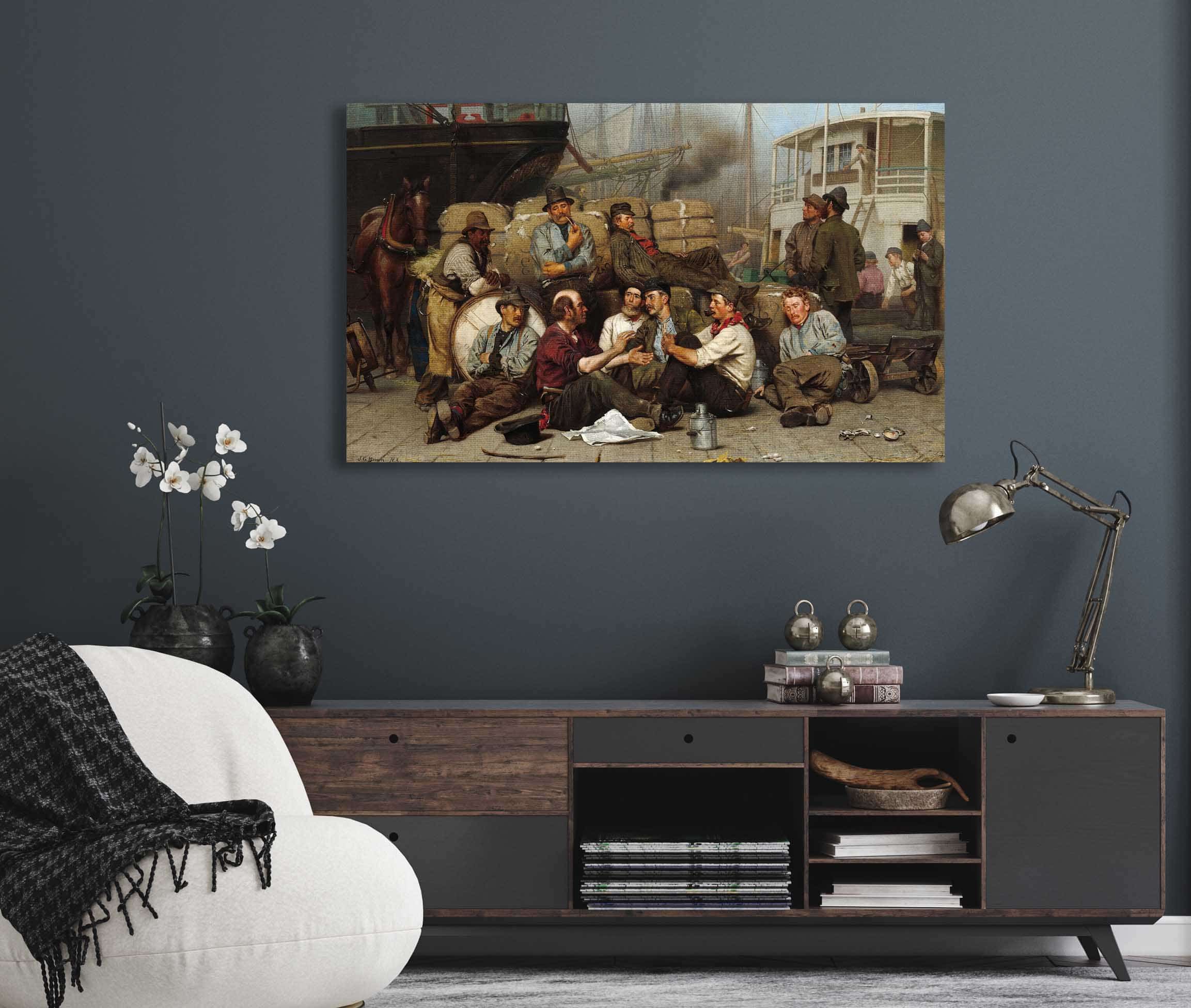 The Longshoremens Noon by John George Brown - Image 5
