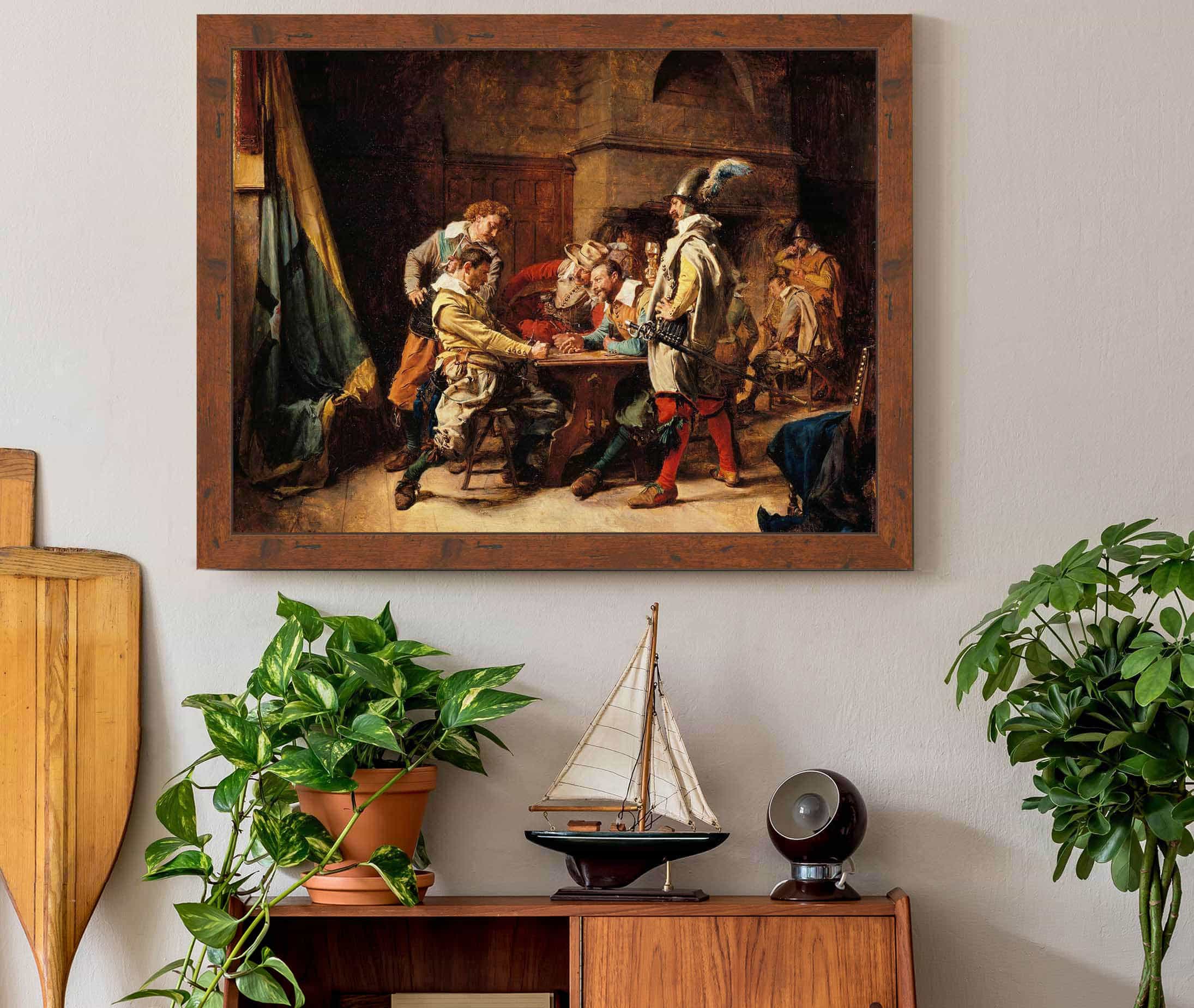 The Lost Game by Ernest Meissonier - Image 3