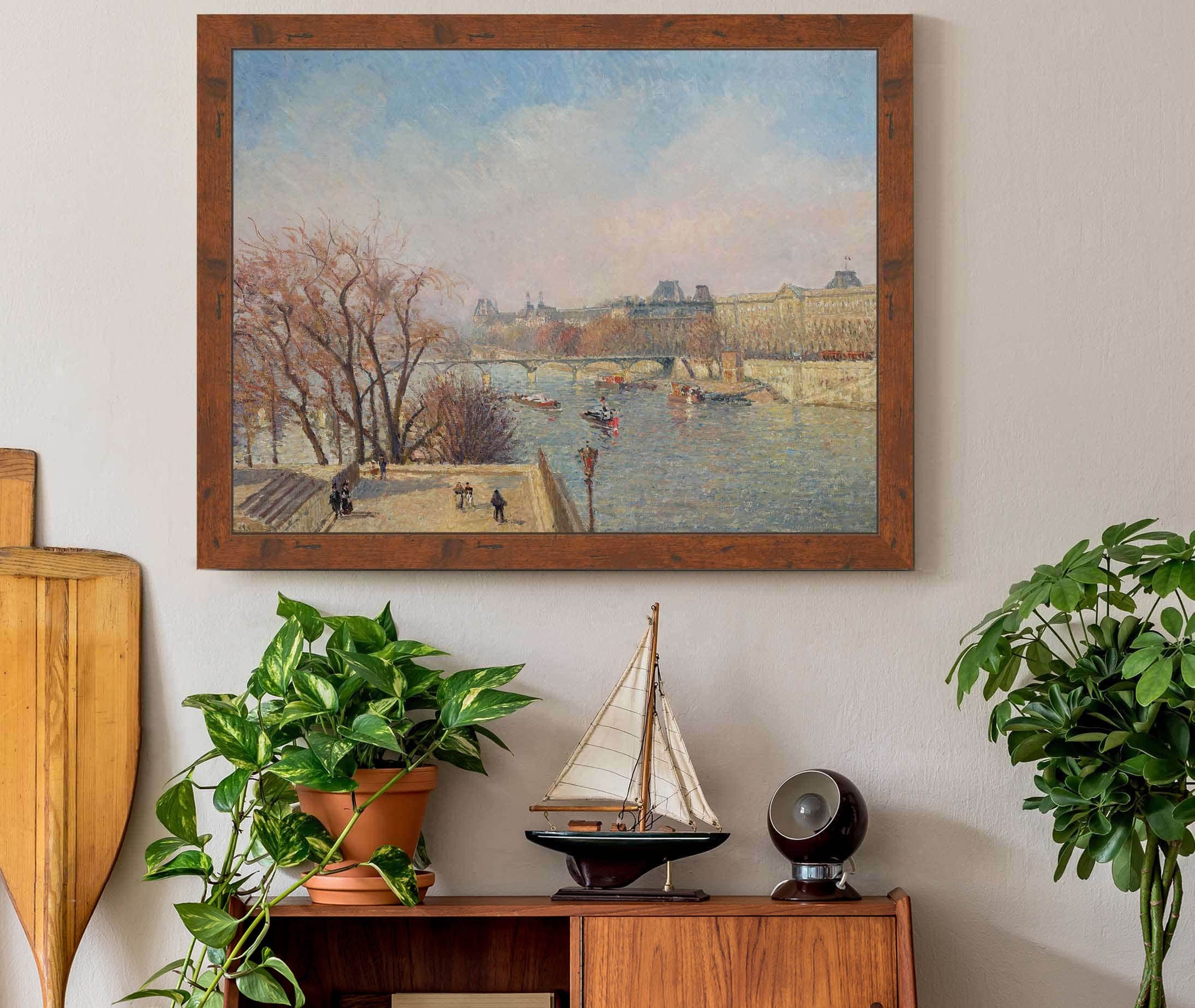 The Louvre Morning Sunlight by Camille Pissarro - Image 3