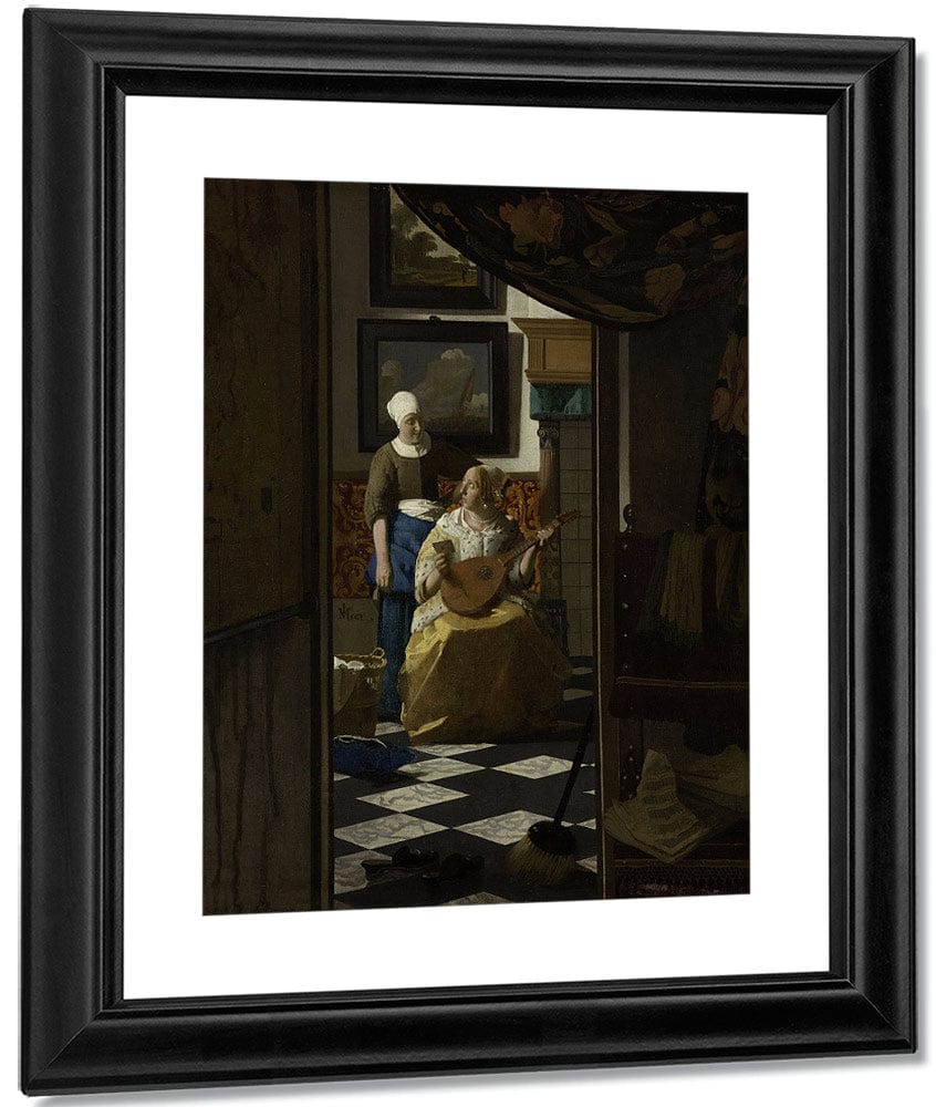 The Love Letter 1670 By Johannes Vermeer - Image 3