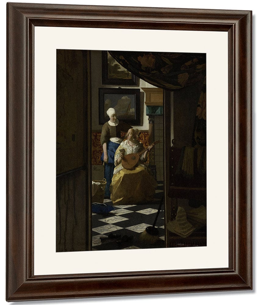 The Love Letter 1670 By Johannes Vermeer - Image 4