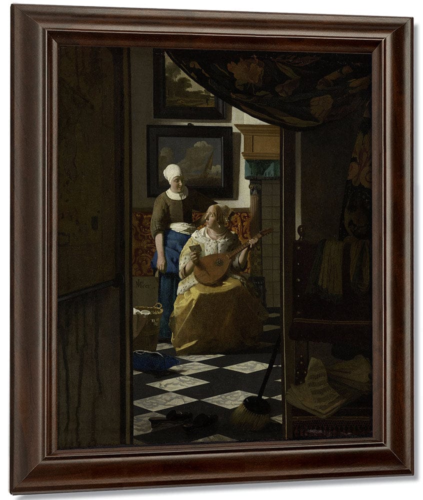 The Love Letter 1670 By Johannes Vermeer - Image 5
