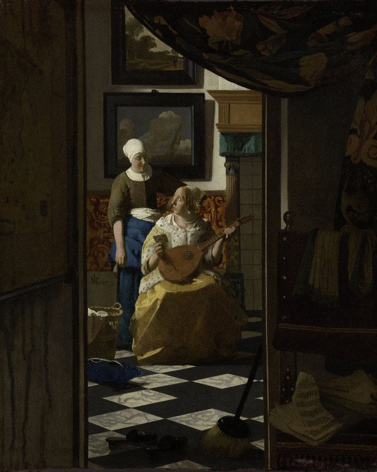 The Love Letter 1670 By Johannes Vermeer - Image 6