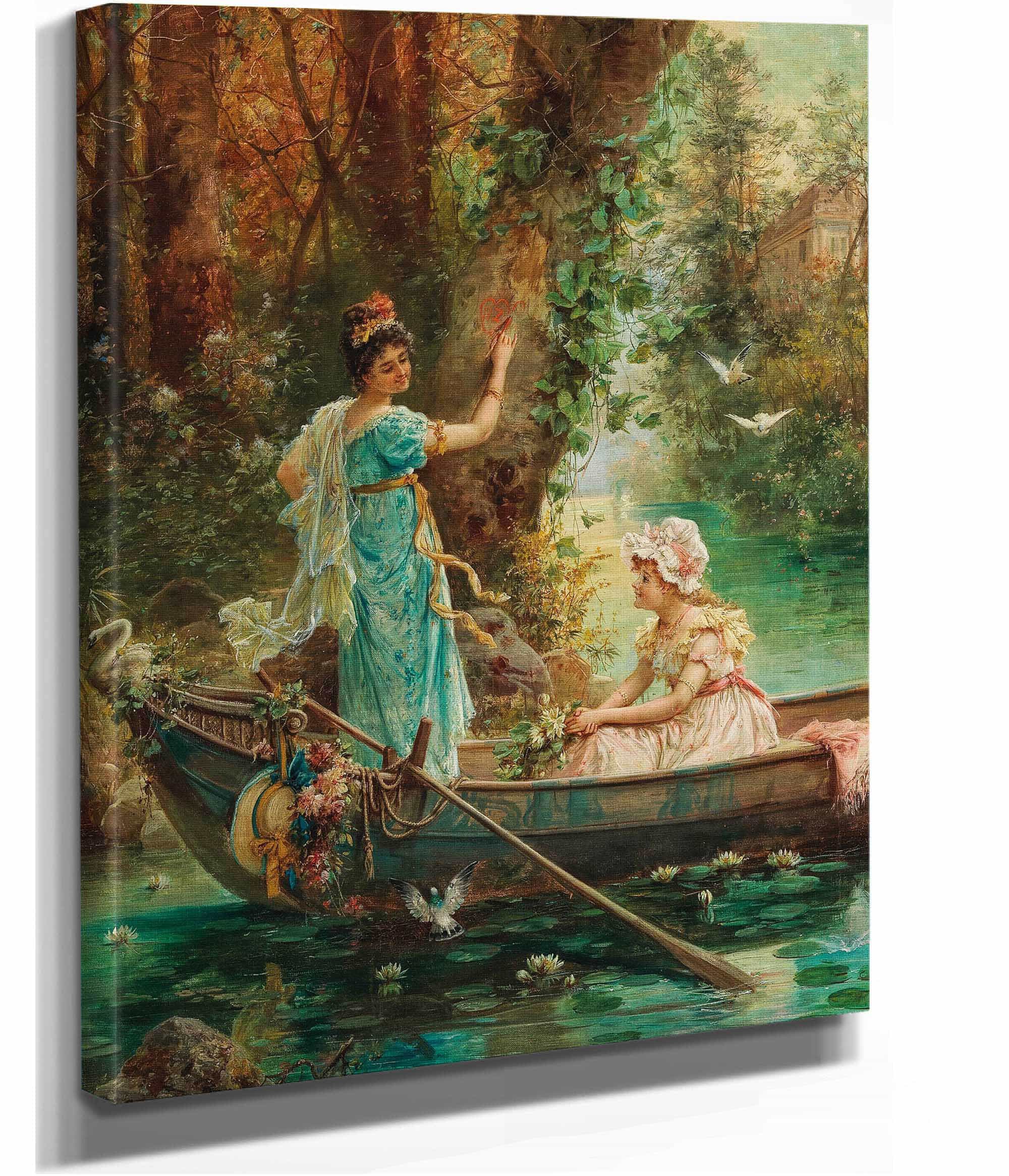 The Love Message by Hans Zatzka - Image 2
