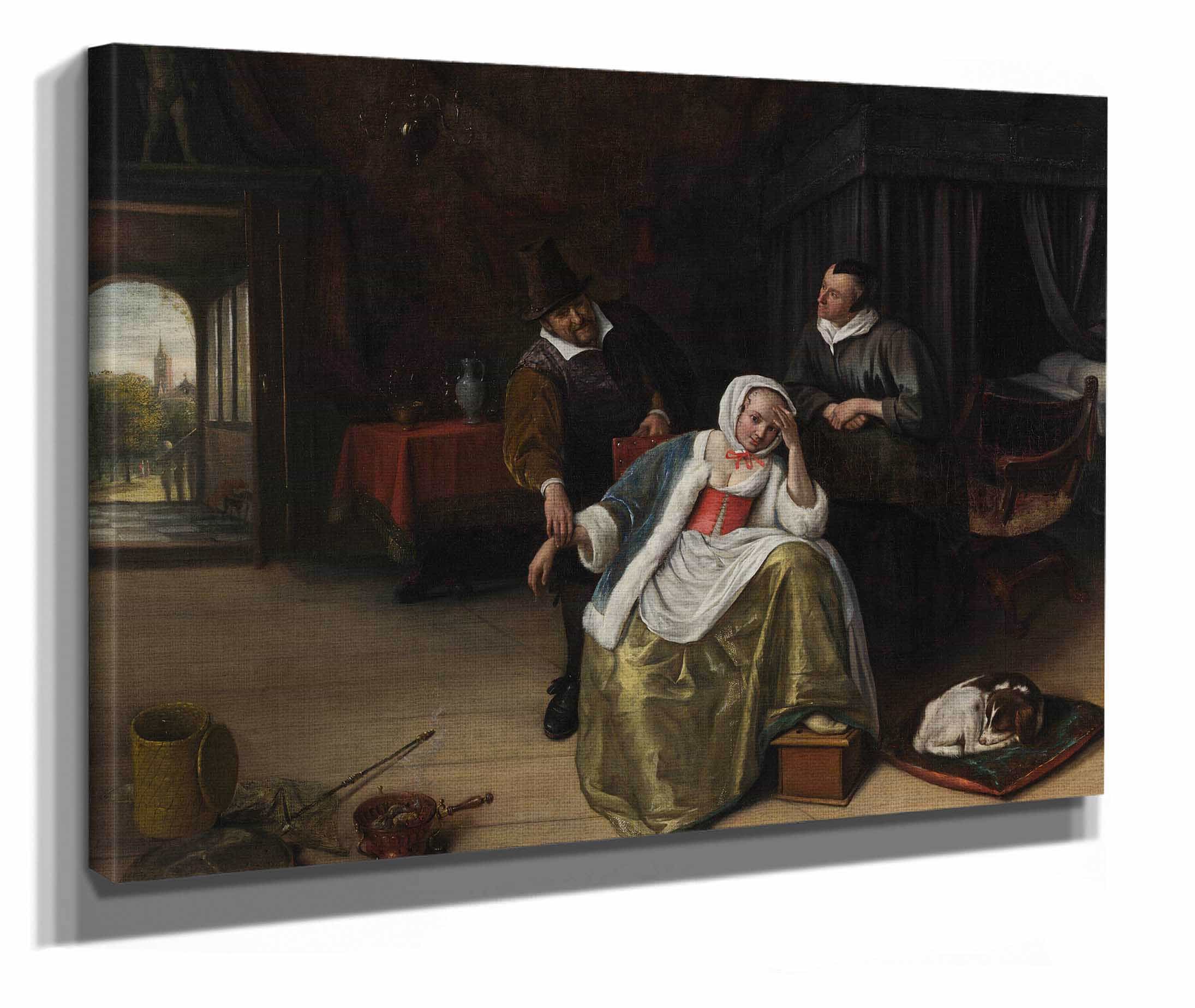 The Lovesick Maiden by Jan Steen - Image 2