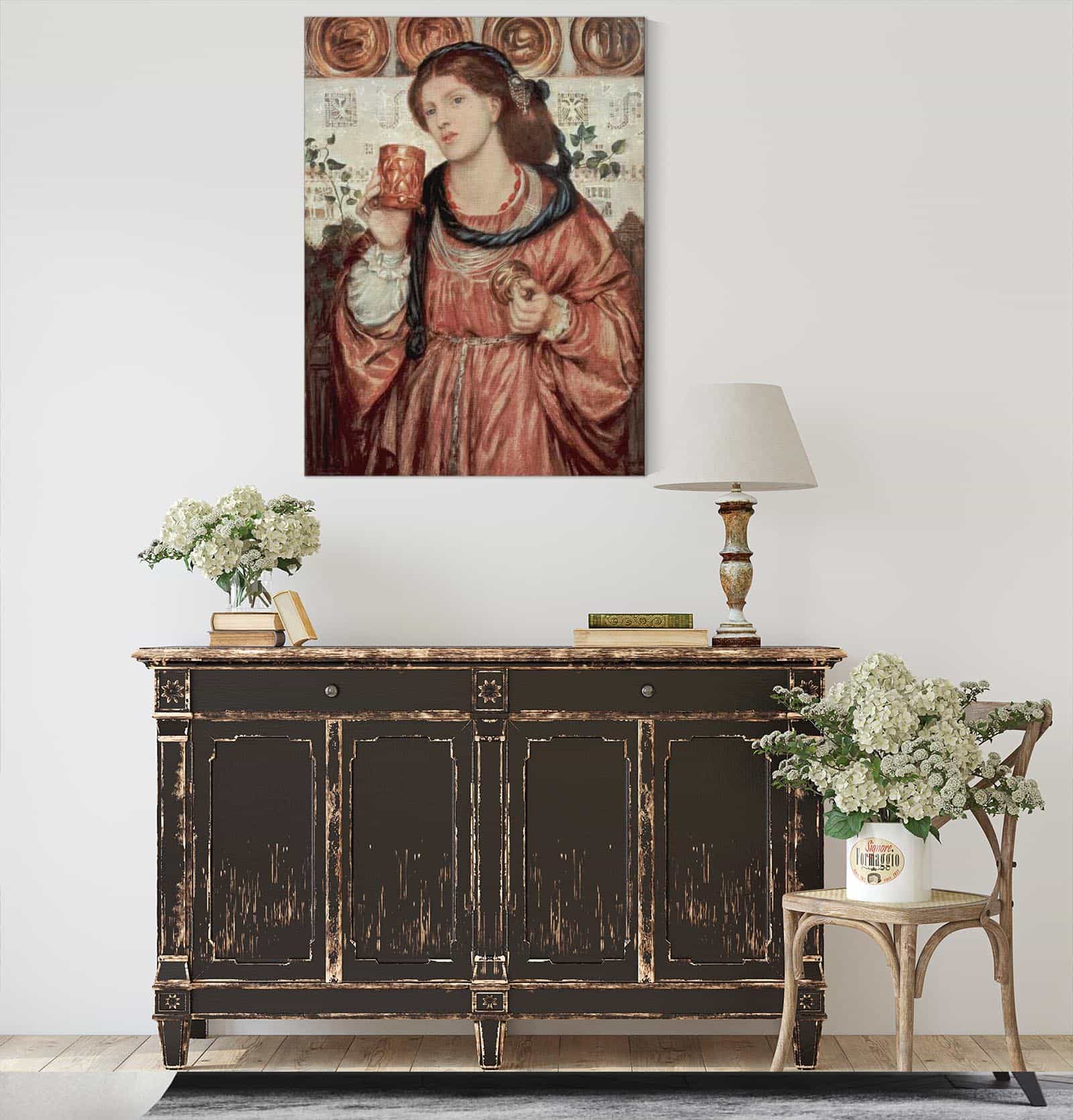 The Loving Cup Watercolour by Dante Gabriel Rossetti - Image 4
