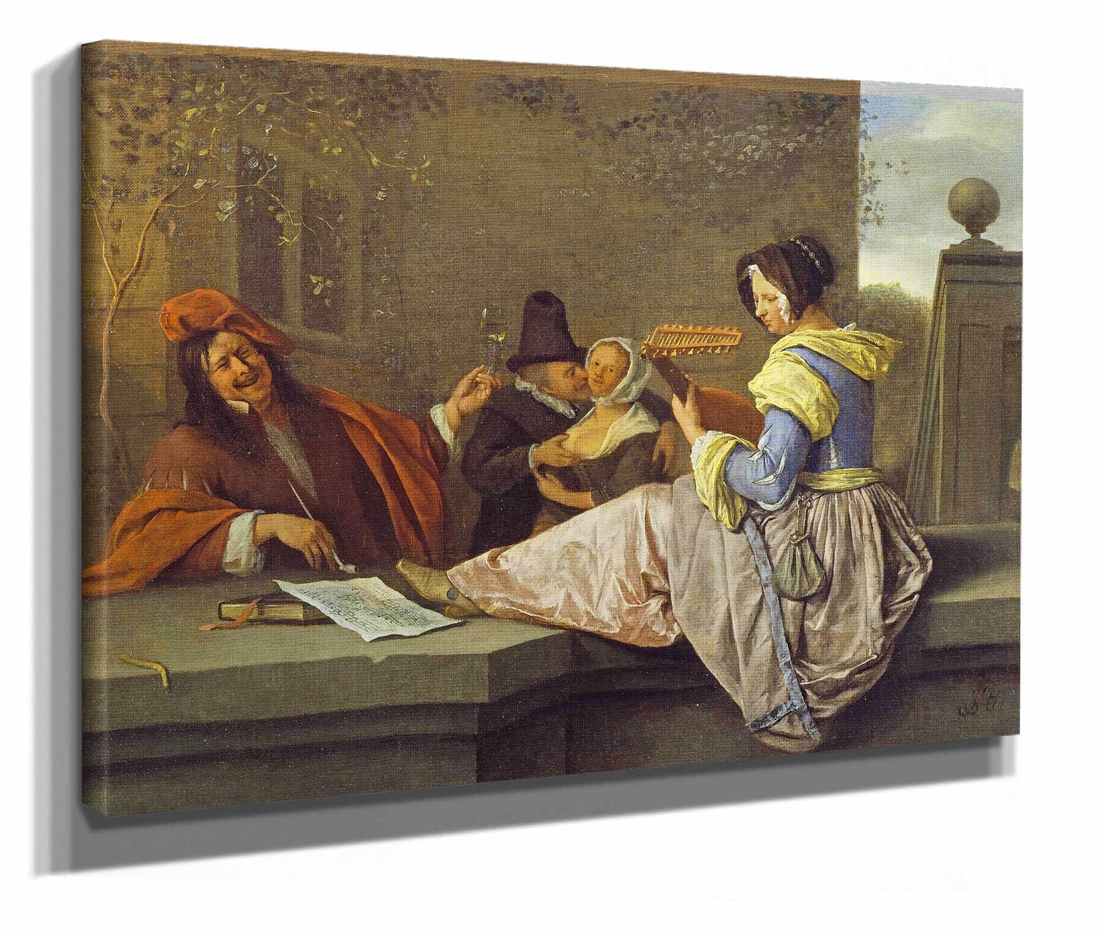 The Lute Player by Jan Steen - Image 2