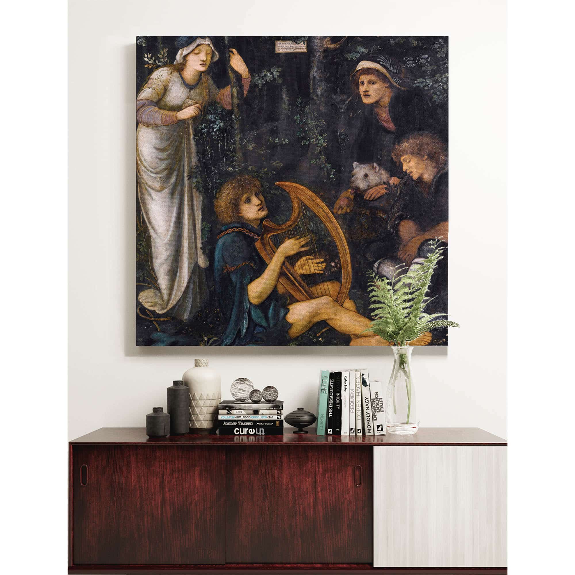 The Madness Of Sir Tristram by Sir Edward Coley Burne Jones - Image 5
