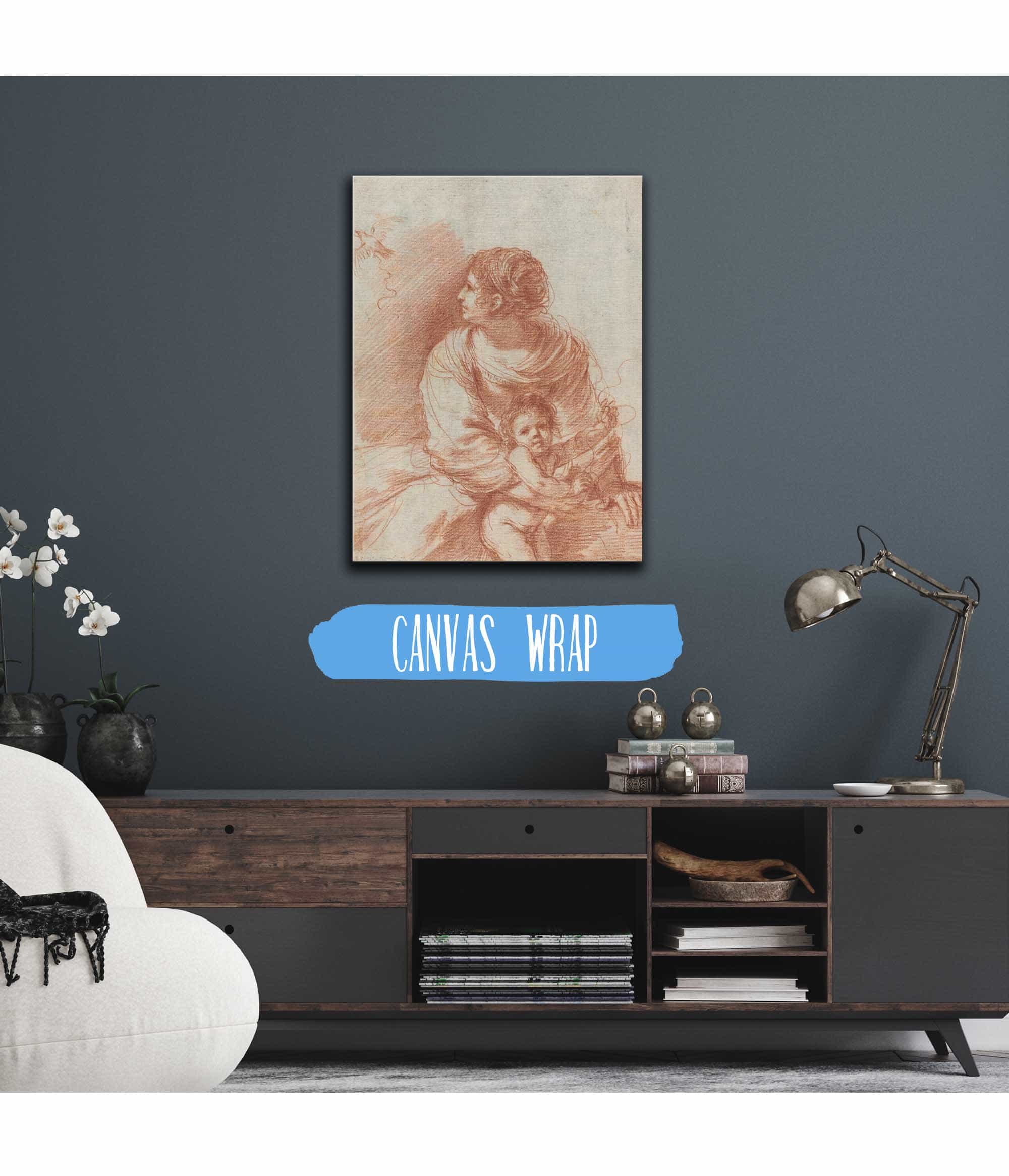 The Madonna And Child With An Escaped Goldfinch Early S by Guercino - Image 3