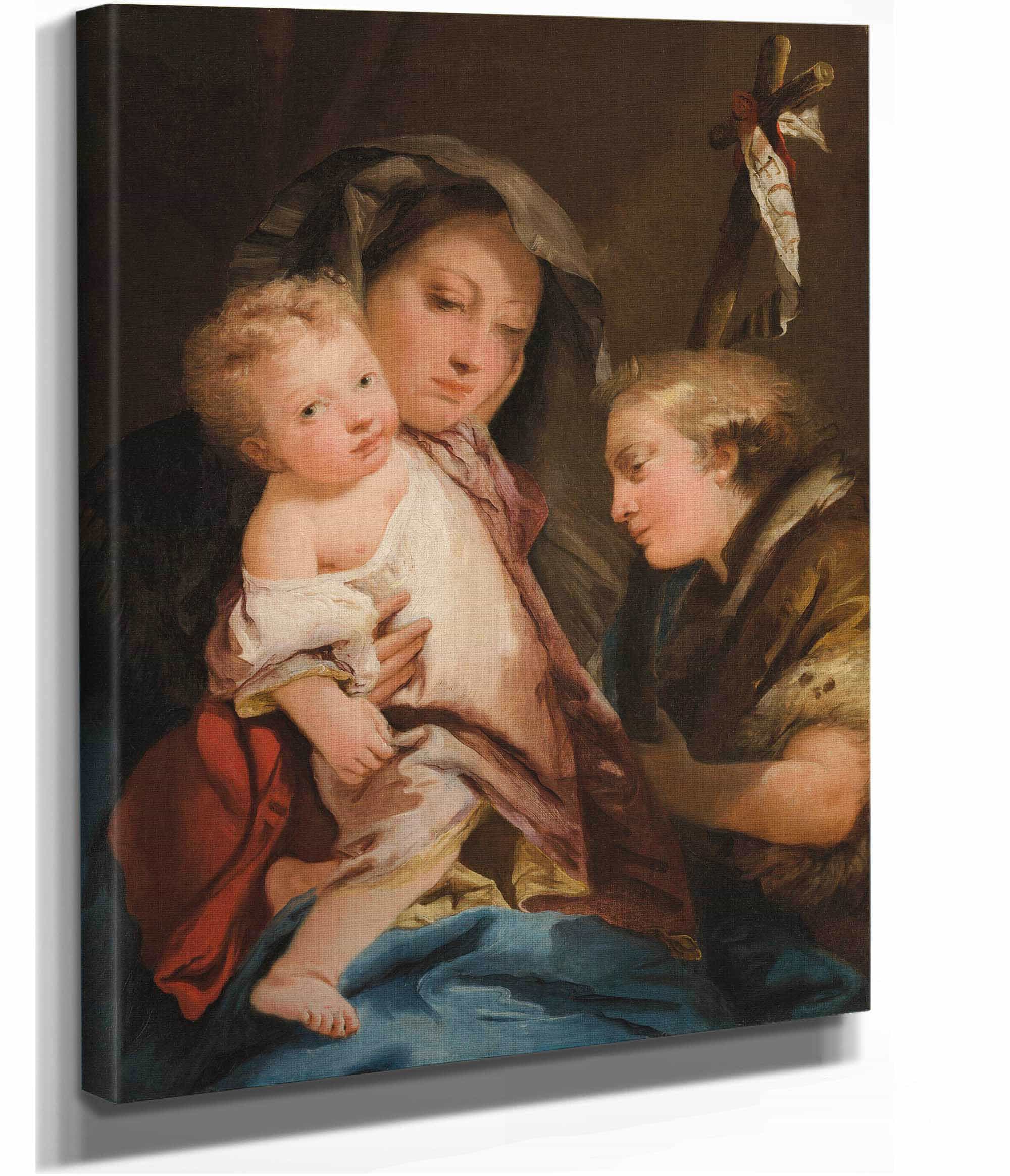The Madonna And Child With The Infant St John The Baptist by Giovanni Domenico Tiepolo - Image 2