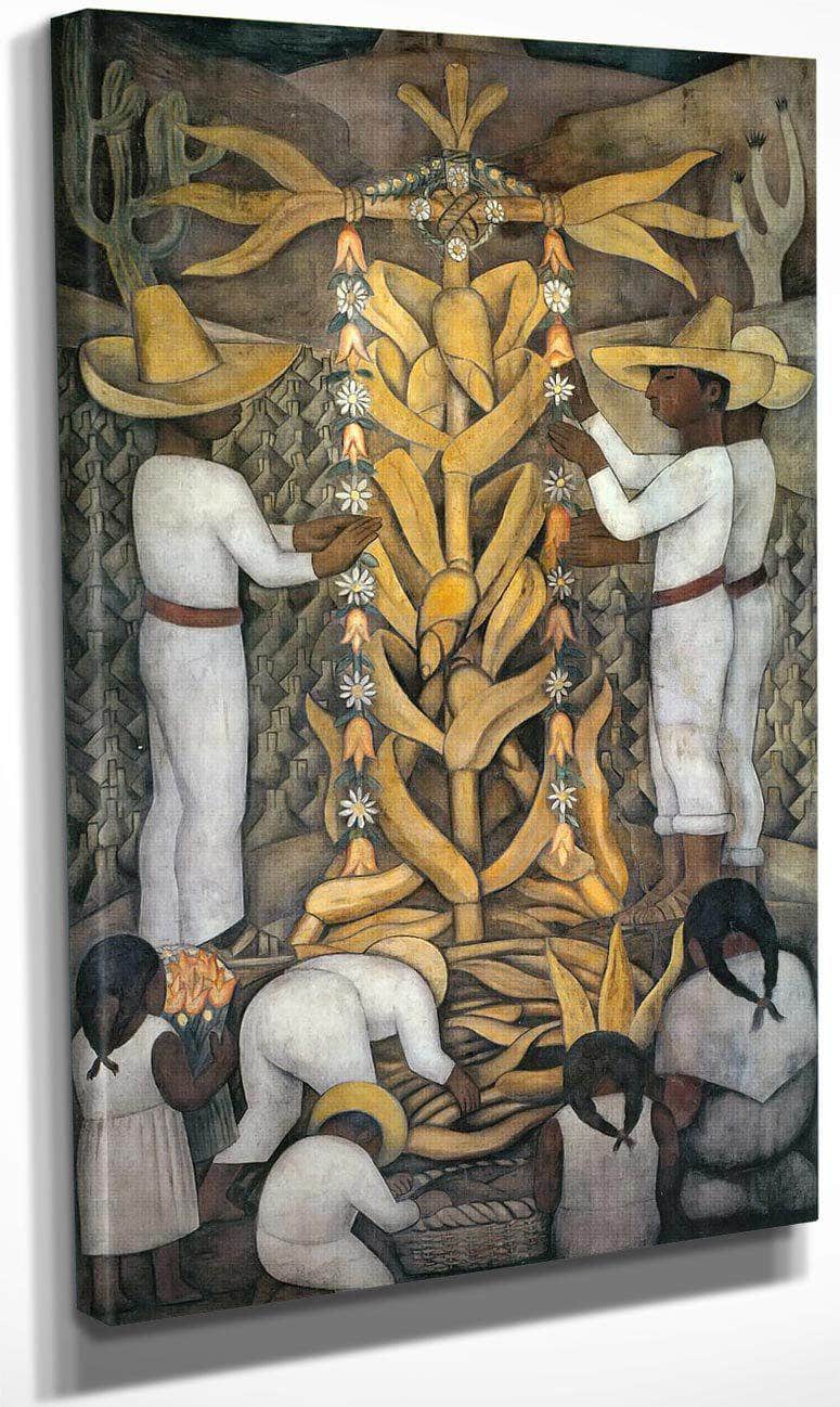 The Maize Festival By Diego Rivera