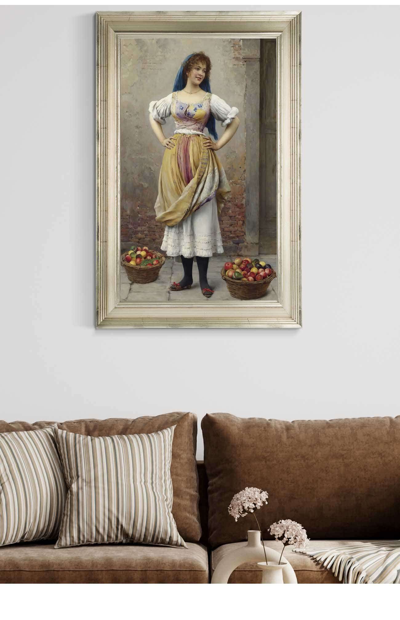 The Market Girl by Eugen Von Blaas - Image 5