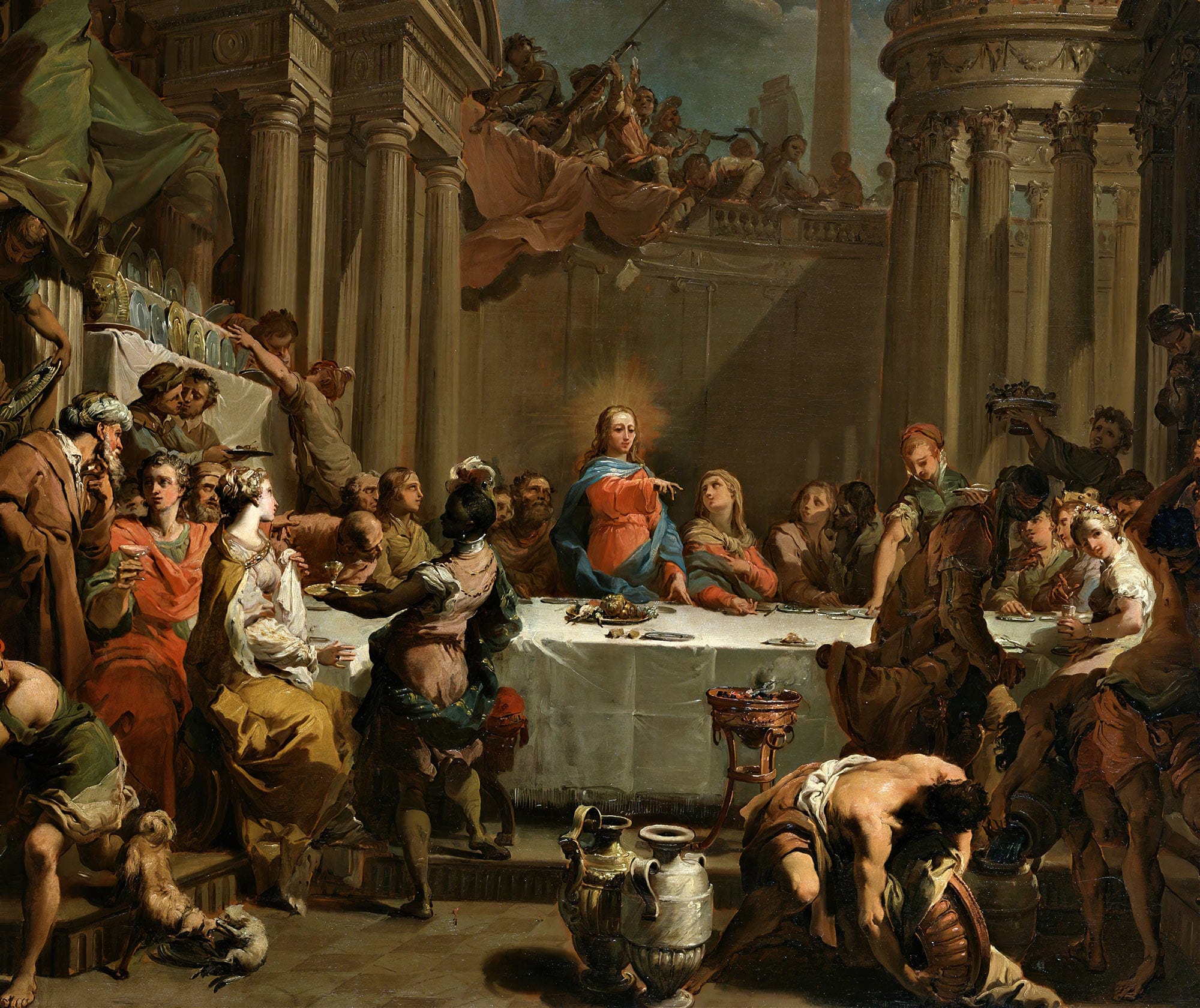 The Marriage At Cana by Gaetano Gandolfi - Image 2