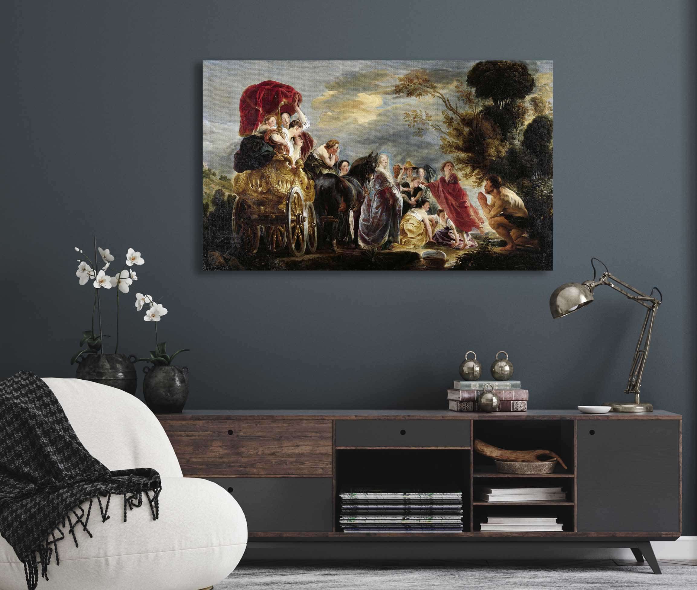 The Meeting Of Odysseus And Nausicaa C by Jacob Jordaens - Image 5
