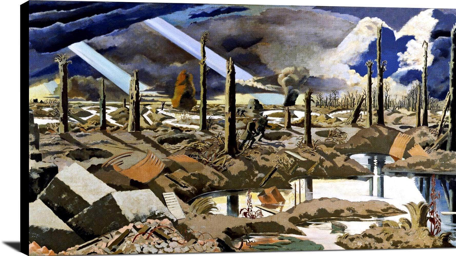 The Menin Road Painting Paul Nash Canvas Art - Image 2