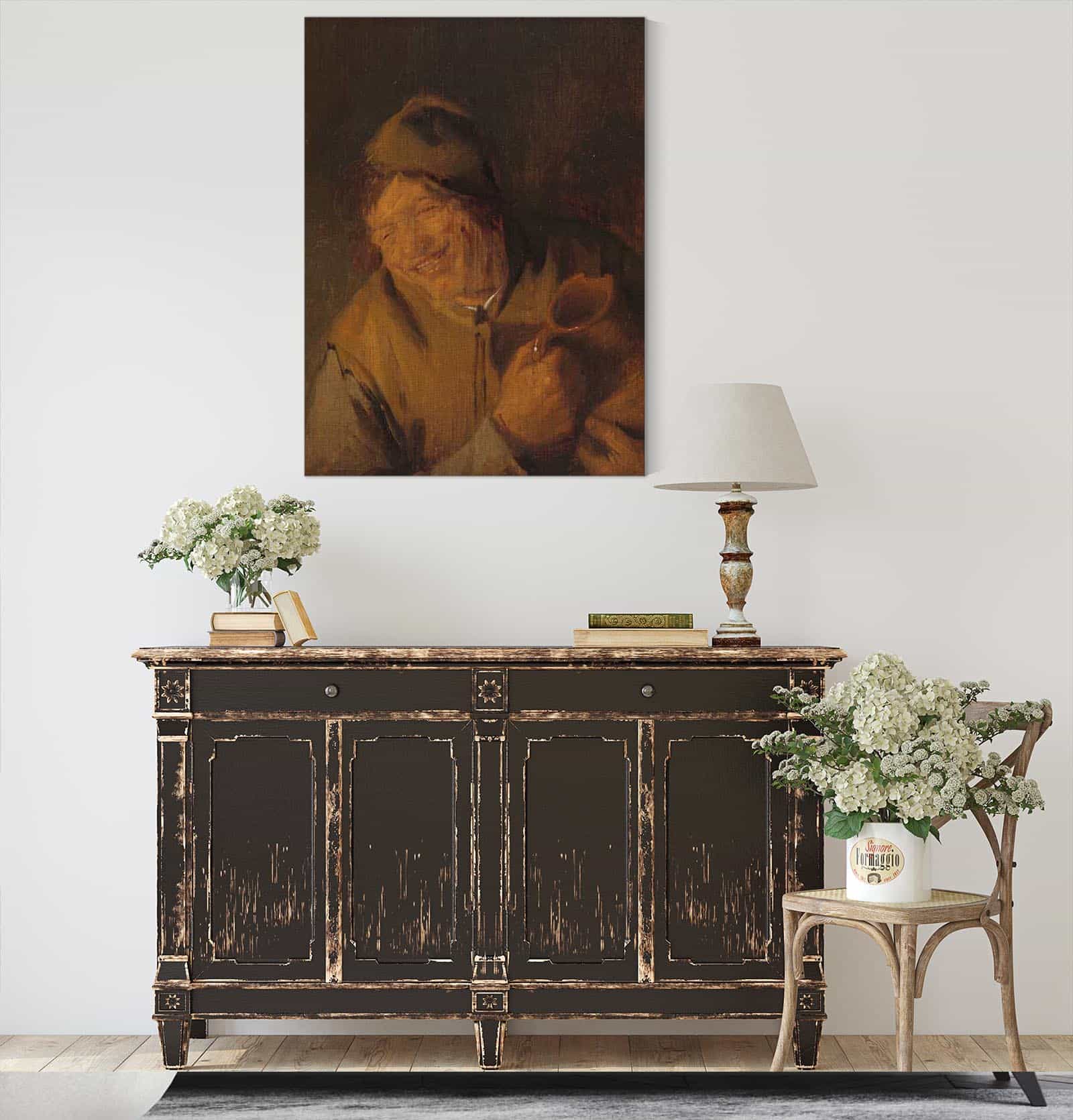 The Merry Peasant by Adriaen Van Ostade - Image 4