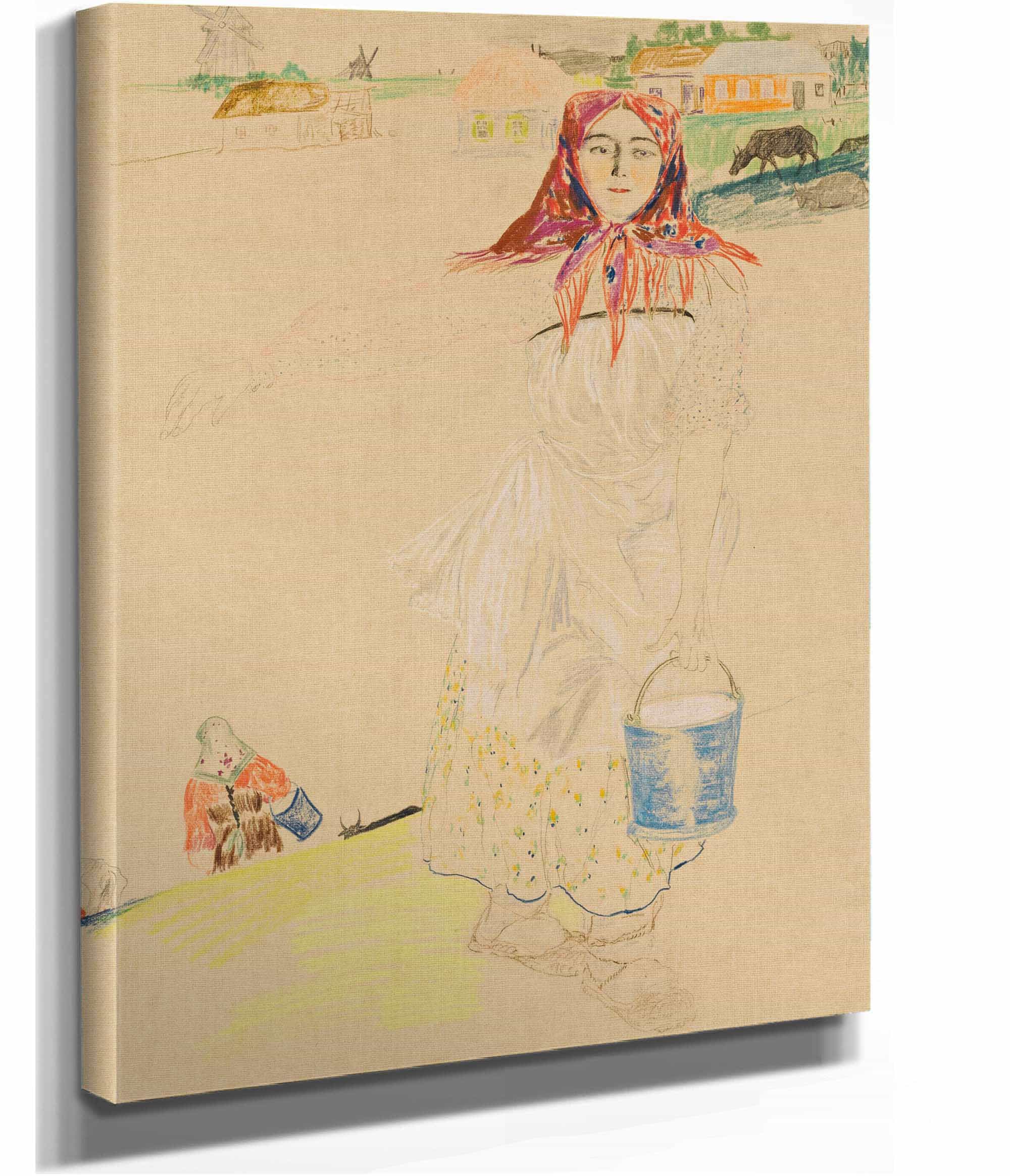 The Milkmaid by Filipp Malyavin - Image 2