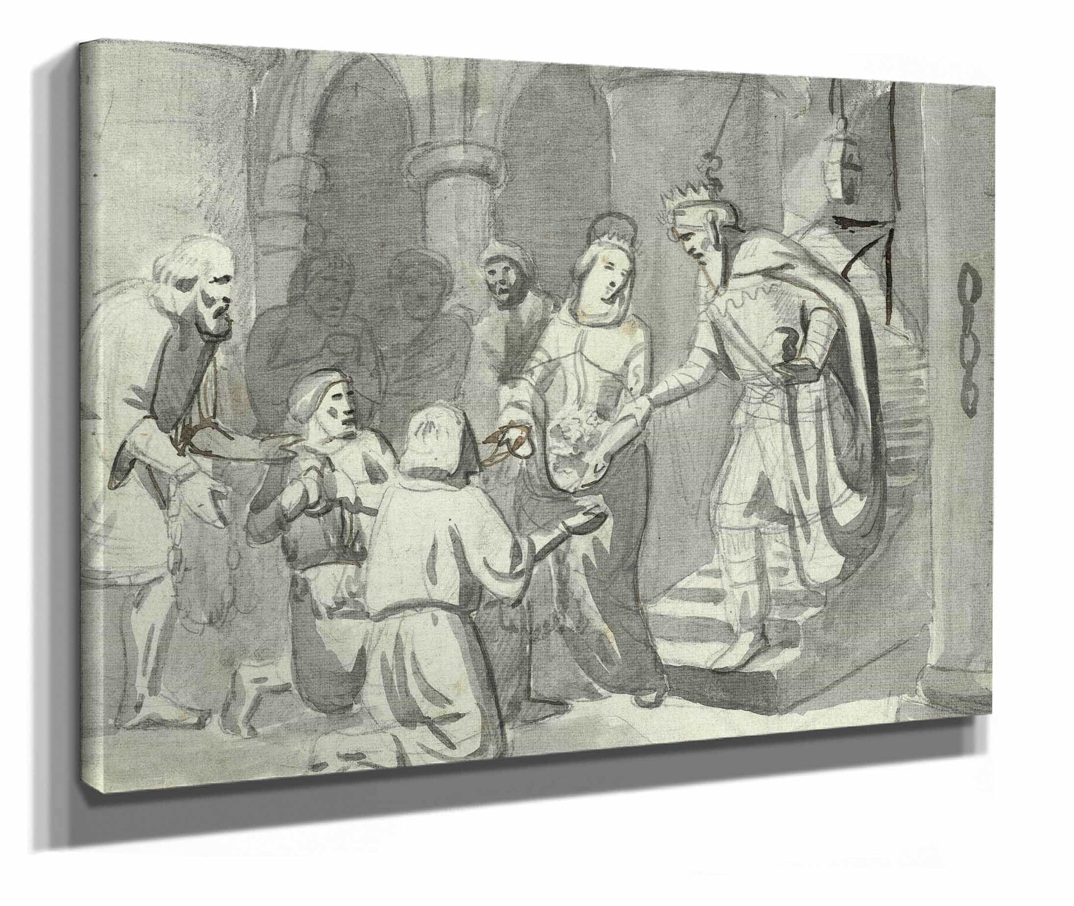 The Miracle Of The Flowers Of Saint Casilda by Mariano Fortuny Marsal - Image 2