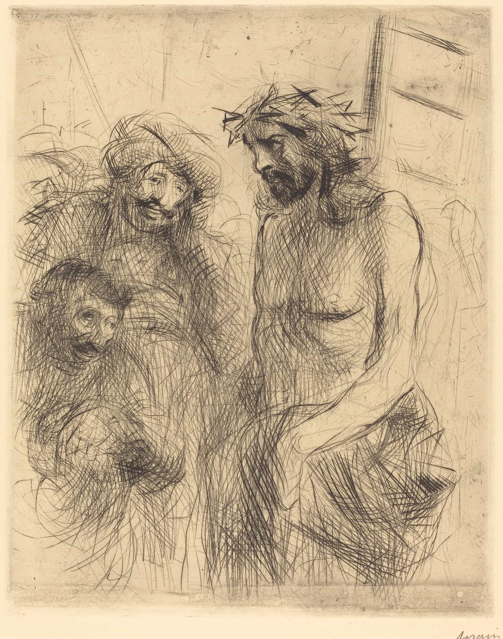 The Mocking Of Christ by Jean Louis Forain - Image 2