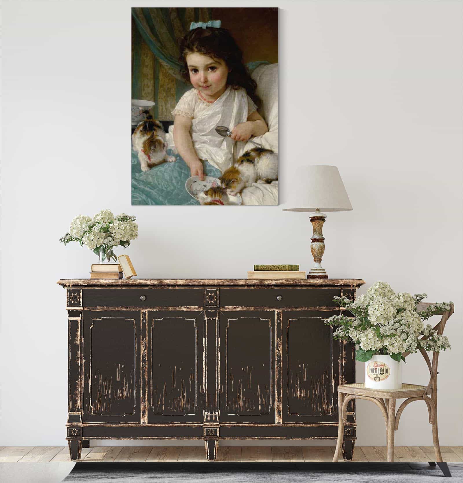 The Morning Meal by Emile Munier - Image 4