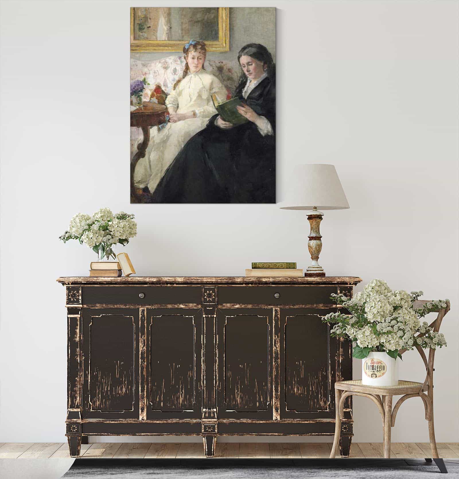 The Mother And Sister Of The Artist by Berthe Morisot - Image 4