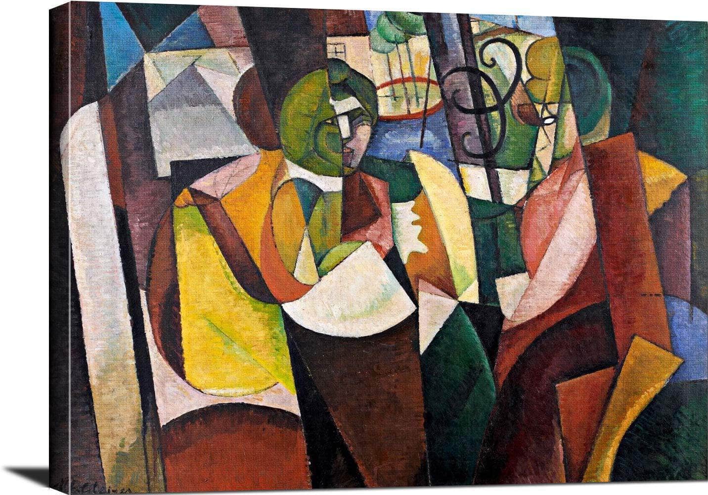 The Mother And Sister Of The Artist Painting Albert Gleizes Canvas Art - Image 3