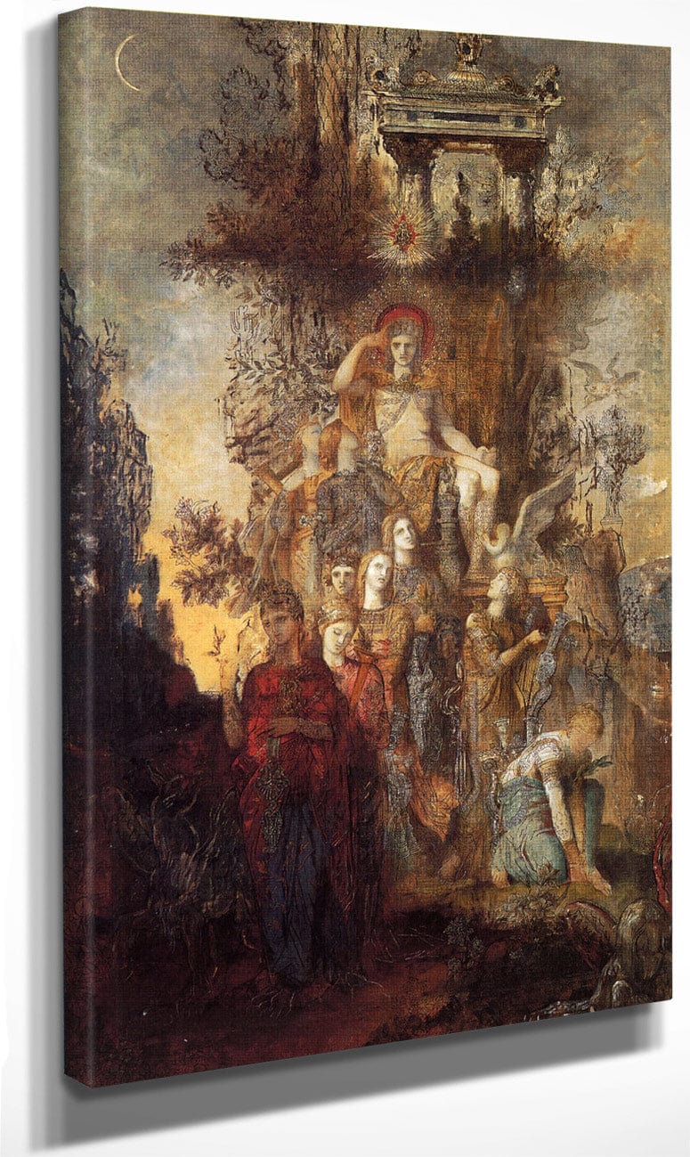 The Muses Leaving Their Father Apollo 1868 By Gustave Moreau