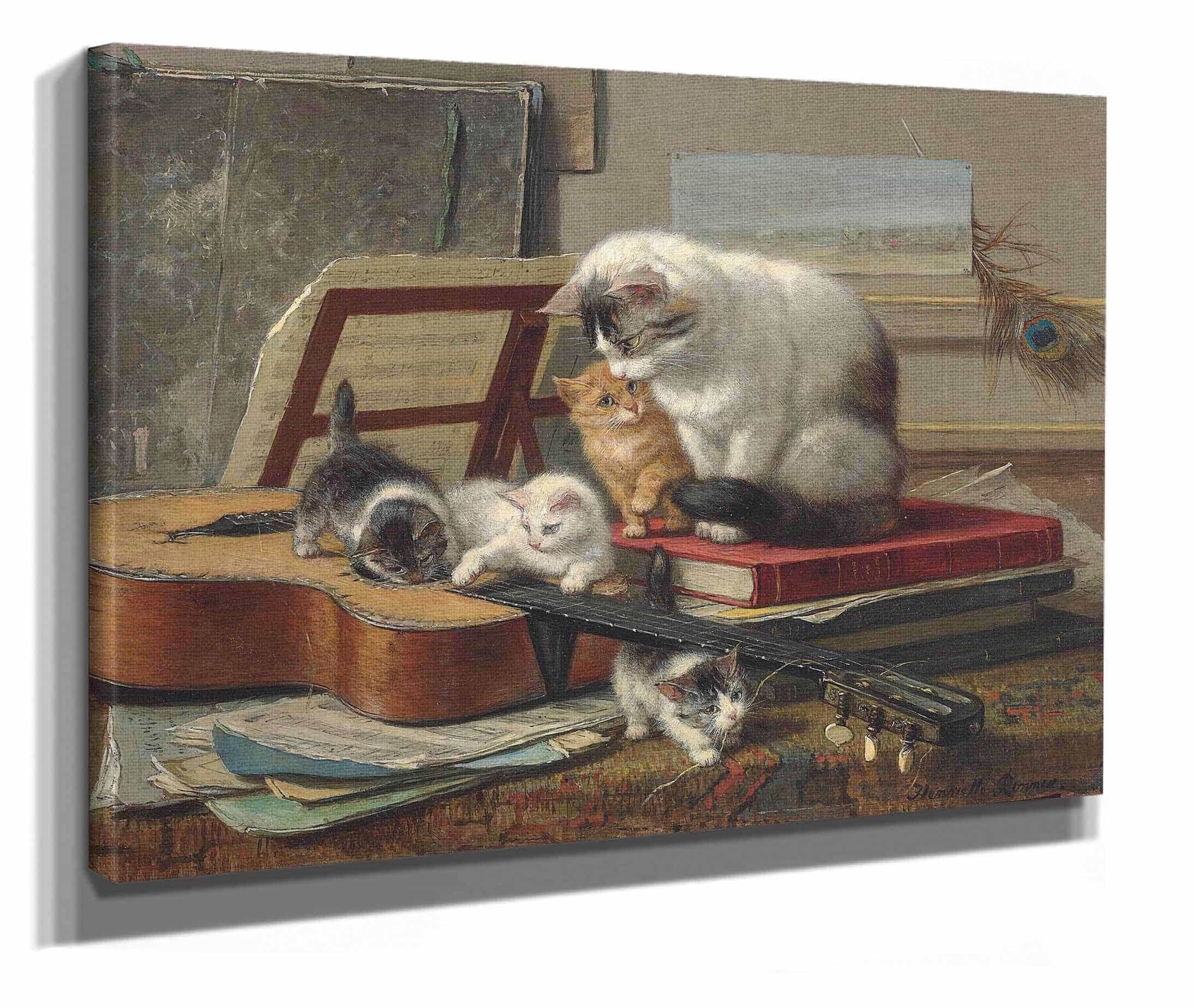 The Music Lesson by Henriette Ronner Knip - Image 2