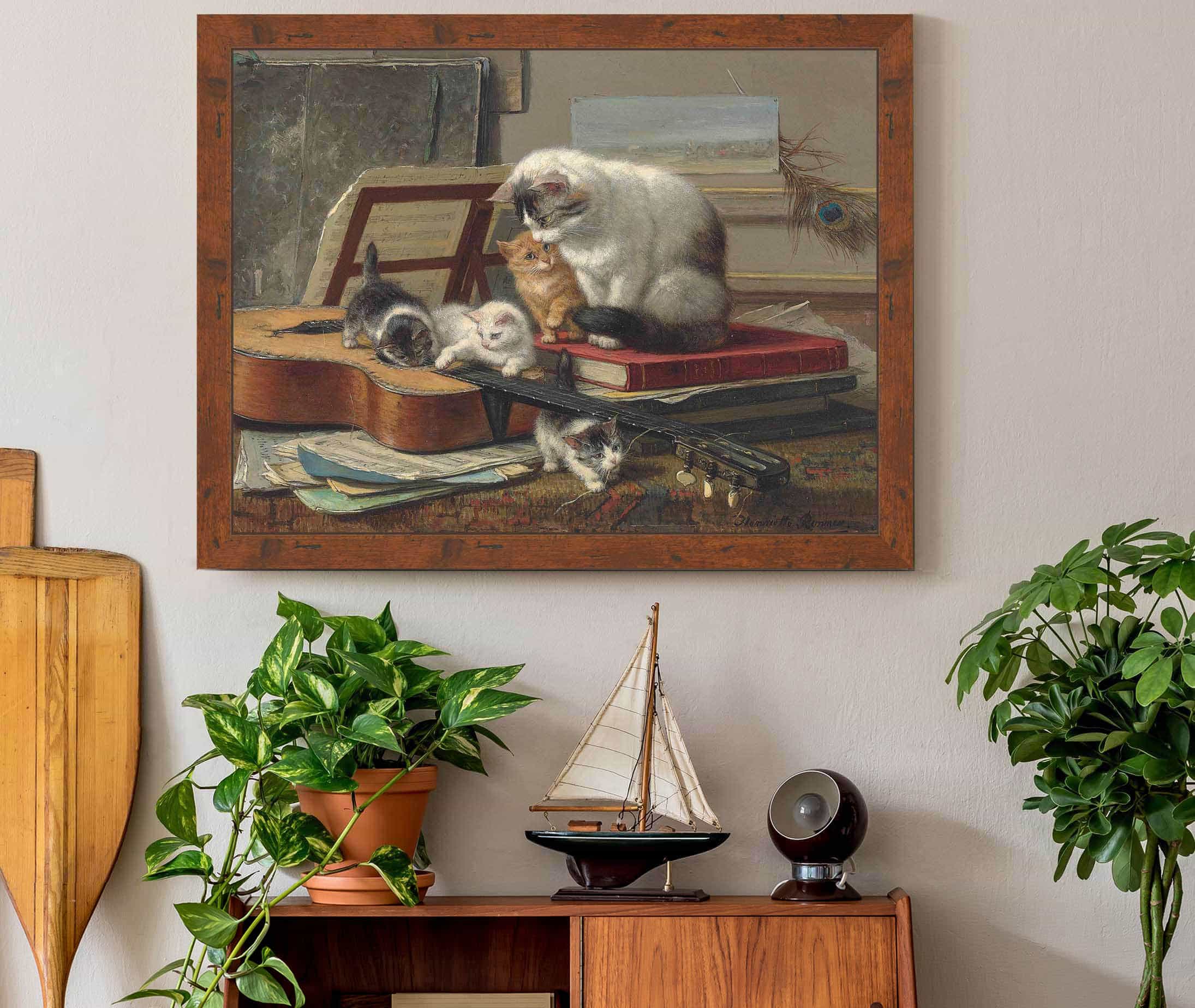 The Music Lesson by Henriette Ronner Knip - Image 3