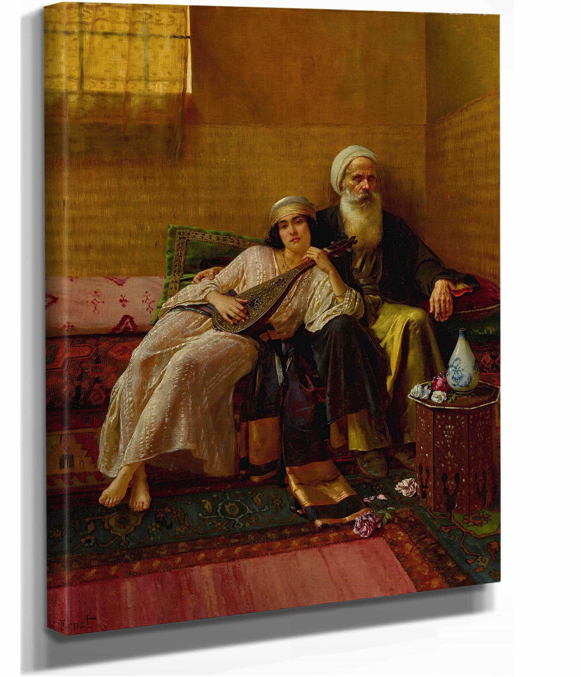 The Musician by Rudolf Ernst - Image 3