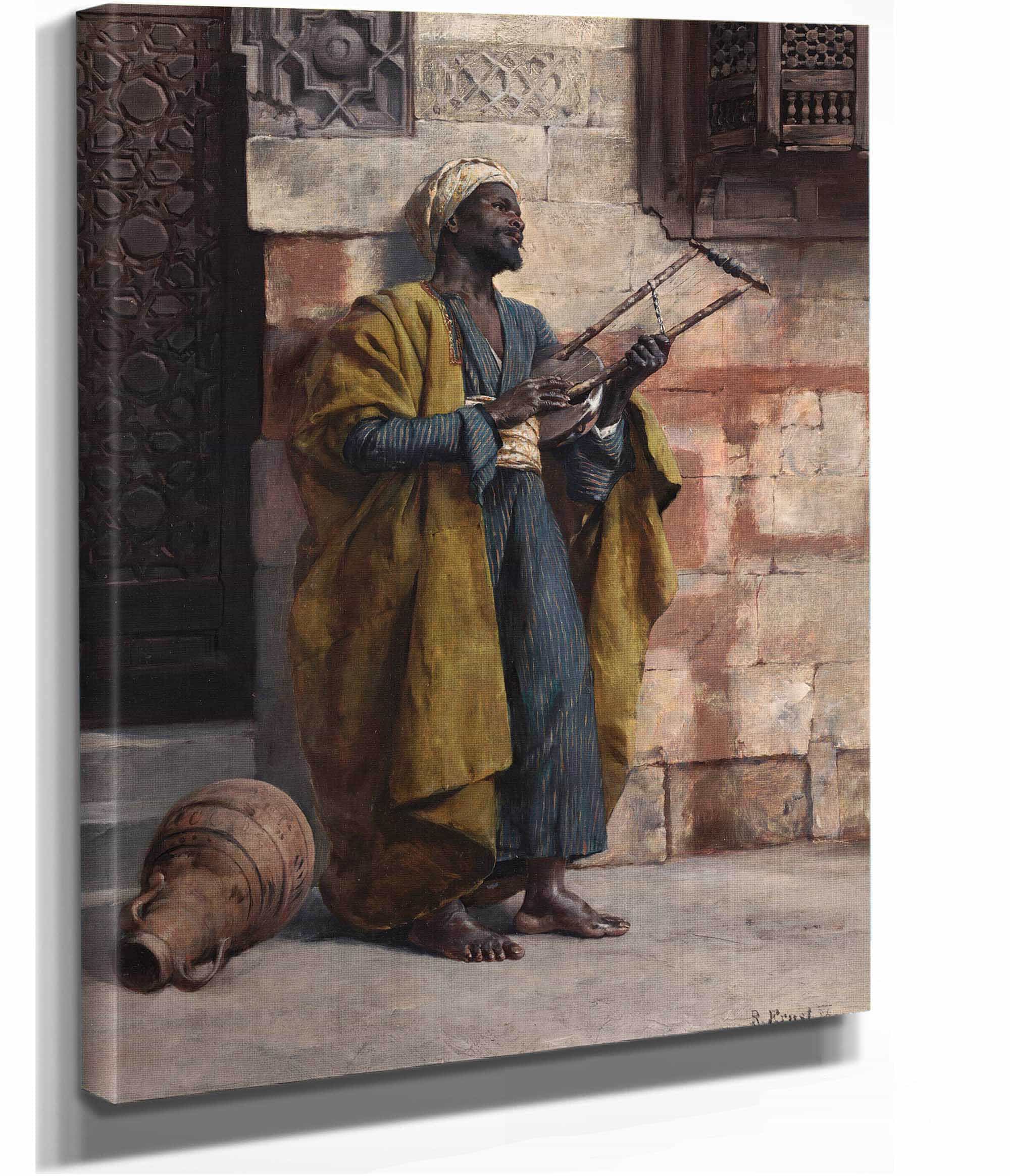The Musician by Rudolf Ernst - Image 4