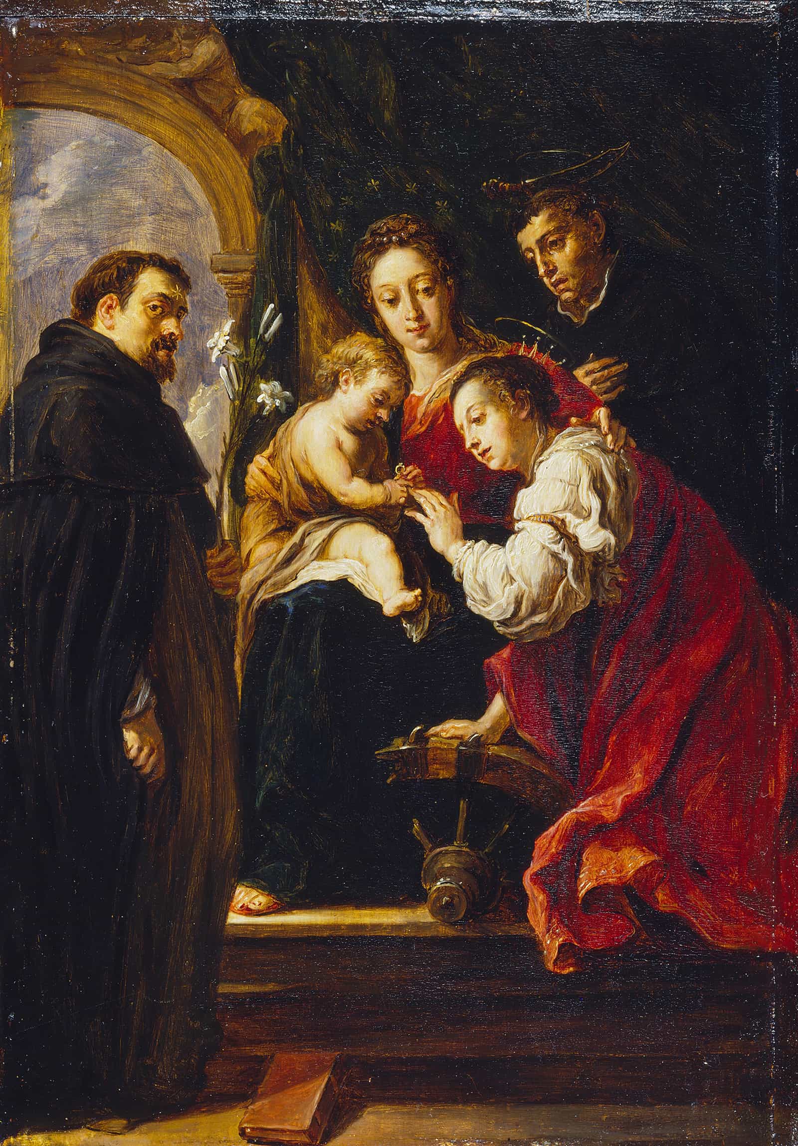 The Mystic Marriage Of Saint Catherine After Fetti by David Teniers The Younger