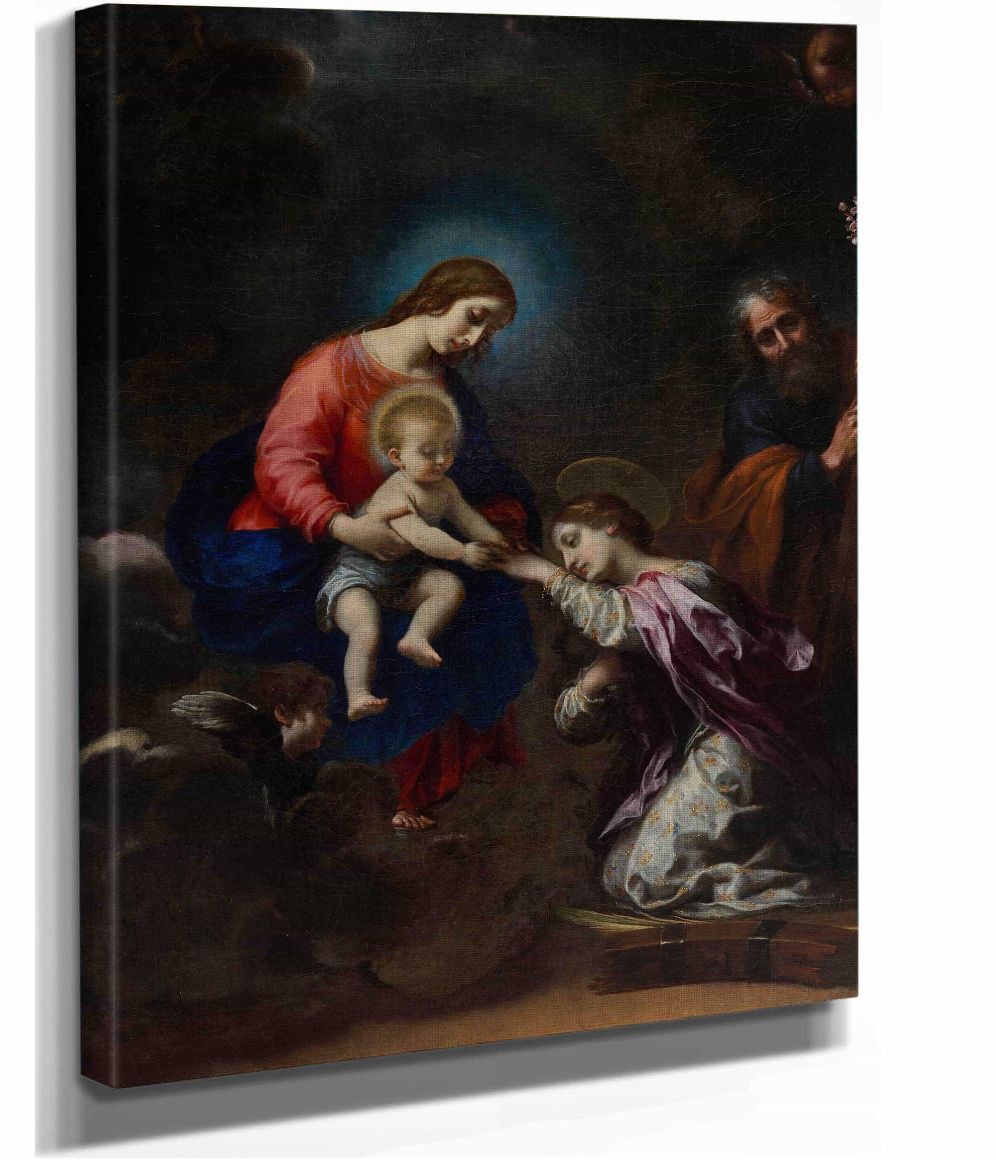 The Mystic Marriage Of Saint Catherine Of Alexandria by Carlo Dolci - Image 2