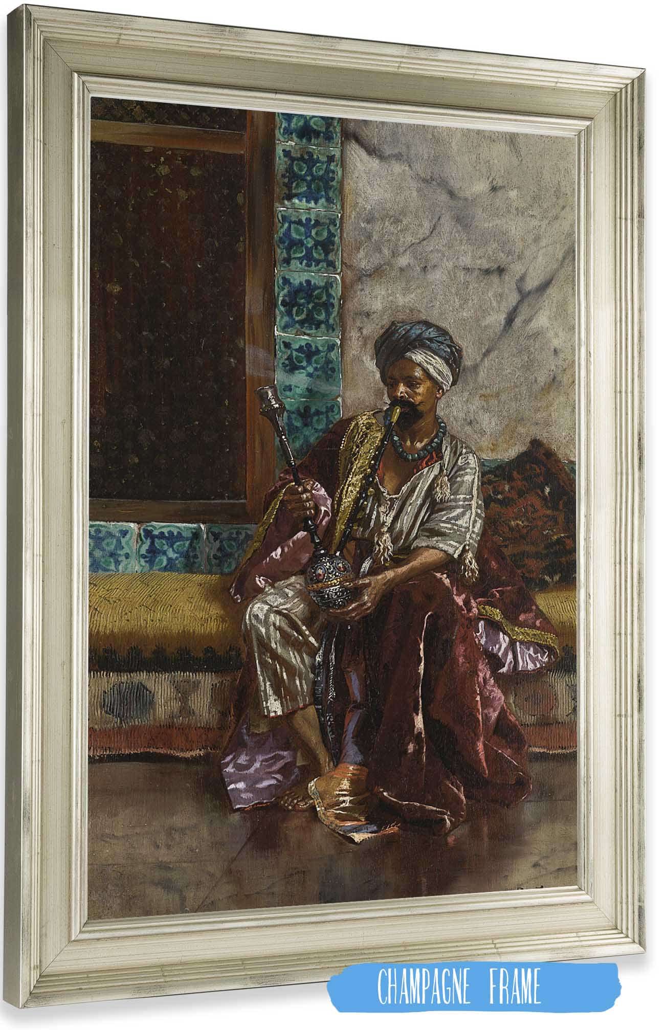 The Nargilah Smoker by Rudolf Ernst