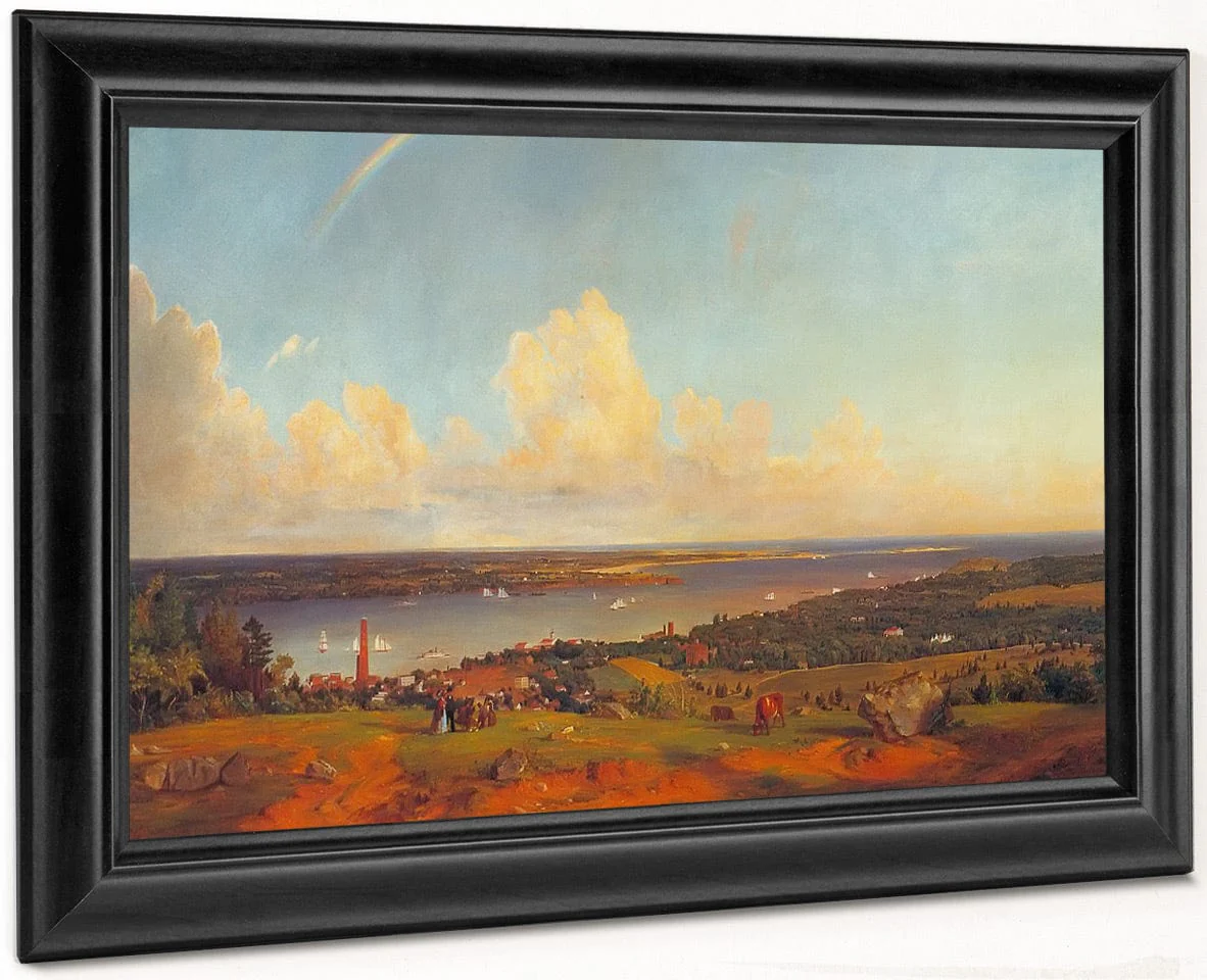 The Narrows From Staten Island By Jasper Francis Cropsey - Image 6