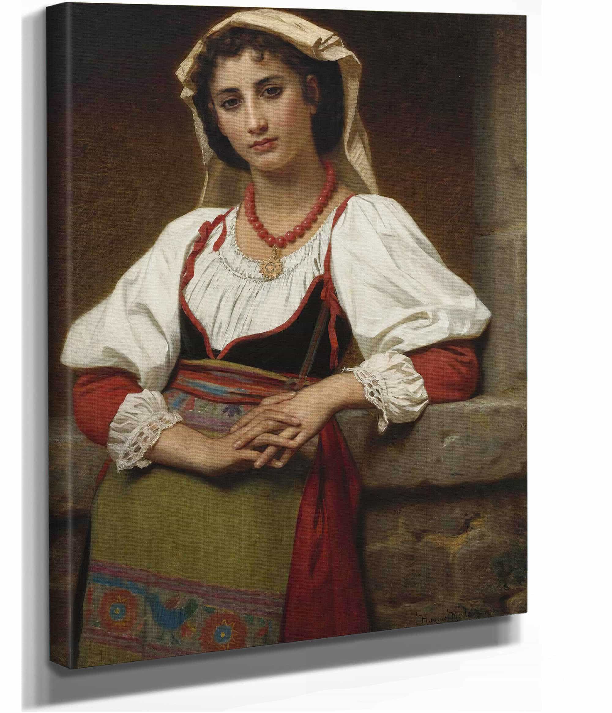 The Neapolitan Girl by Hugues Merle - Image 2