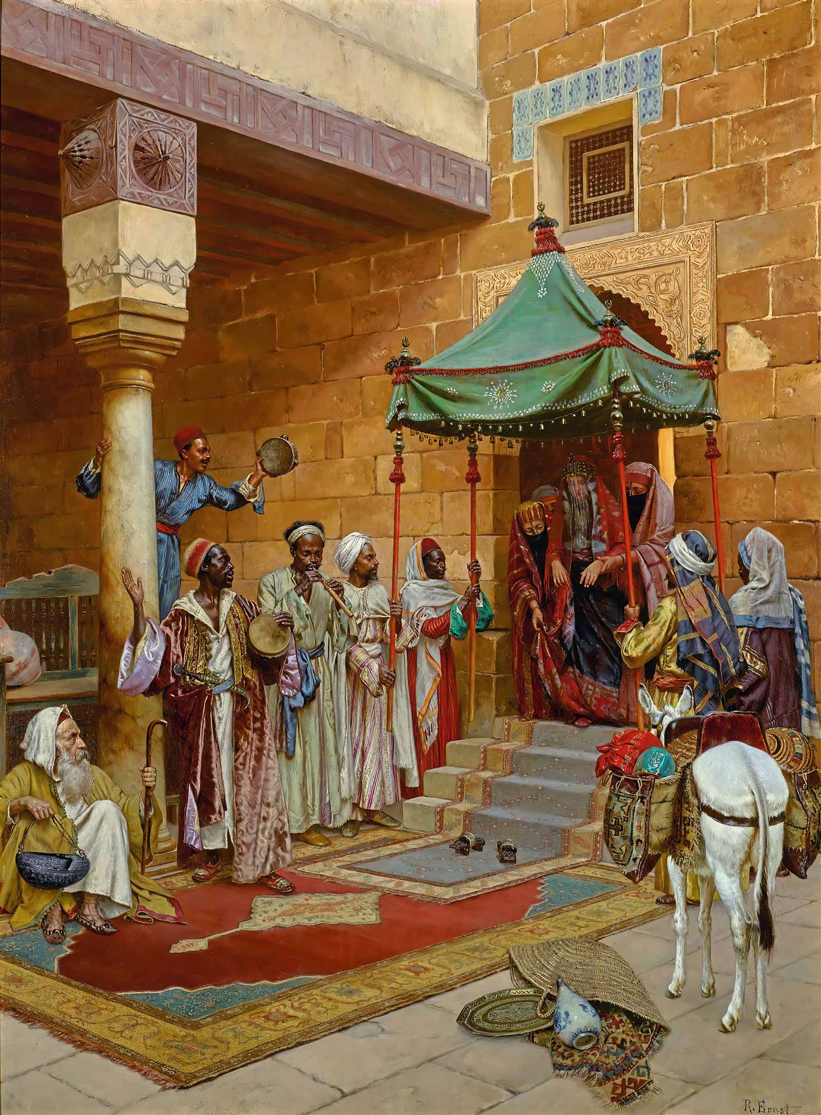 The New Bride by Rudolf Ernst