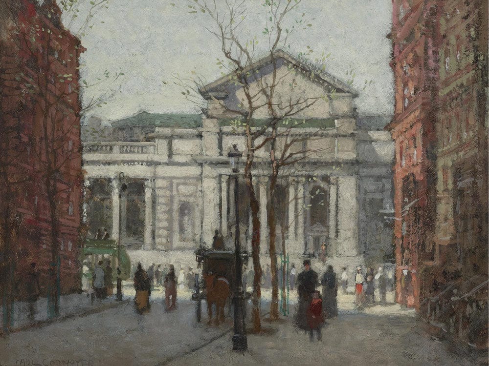 The New York Public Library By Paul Cornoyer - Image 7