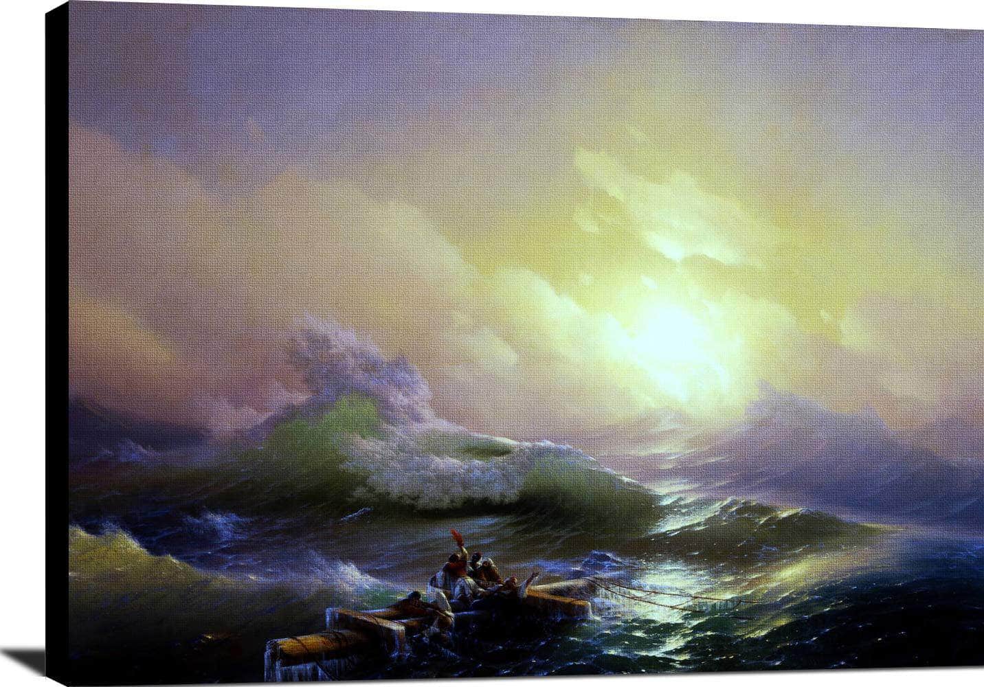 The Ninth Wave Painting Ivan Aivazovsky Canvas Art - Image 2