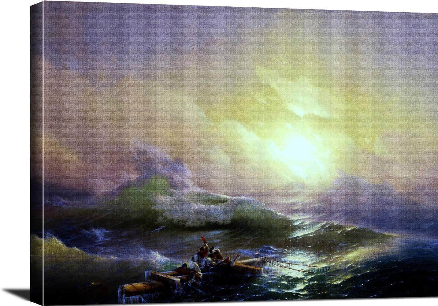 The Ninth Wave Painting Ivan Aivazovsky Canvas Art - Image 3